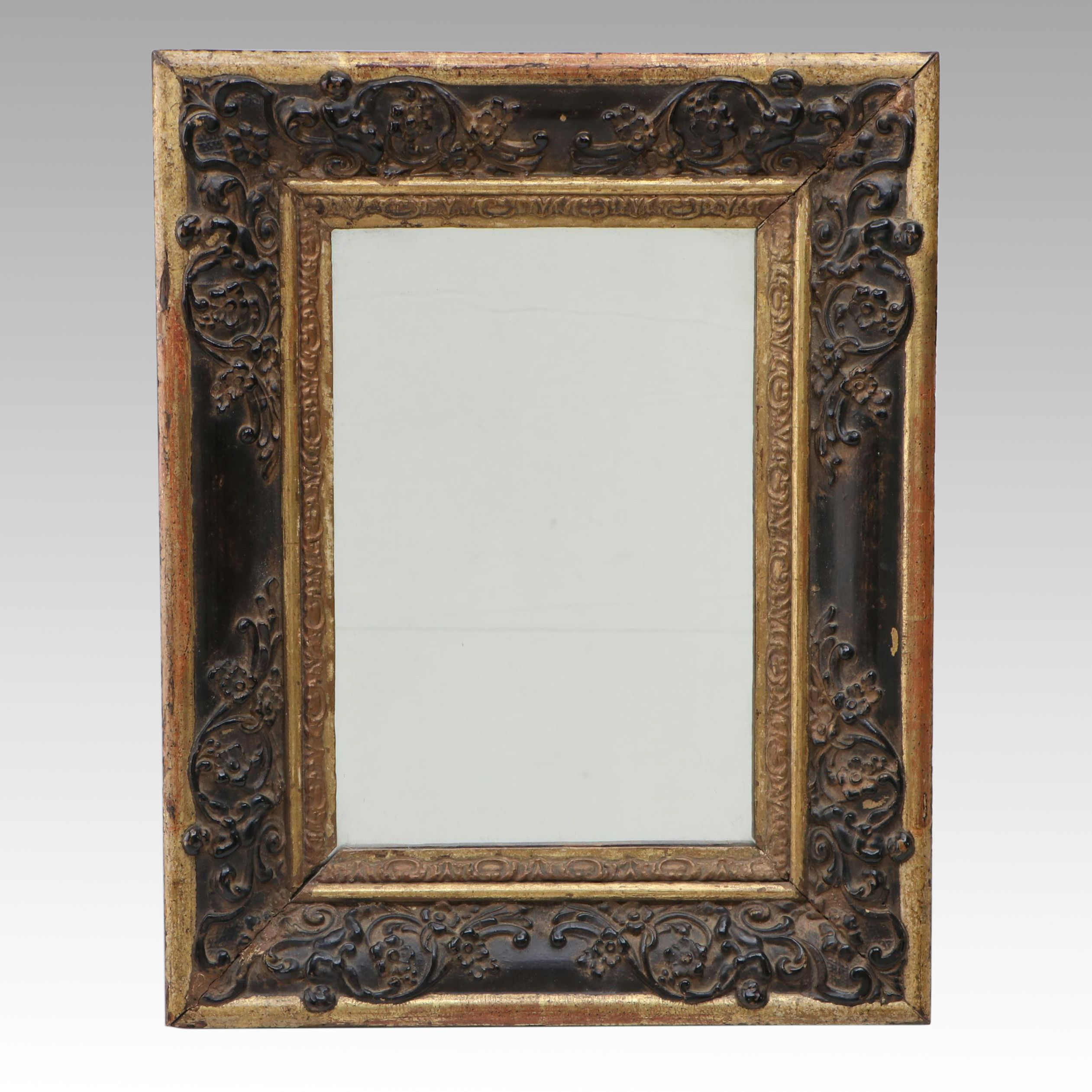 French Style Gilt Finished Wooden Easel Table Mirror