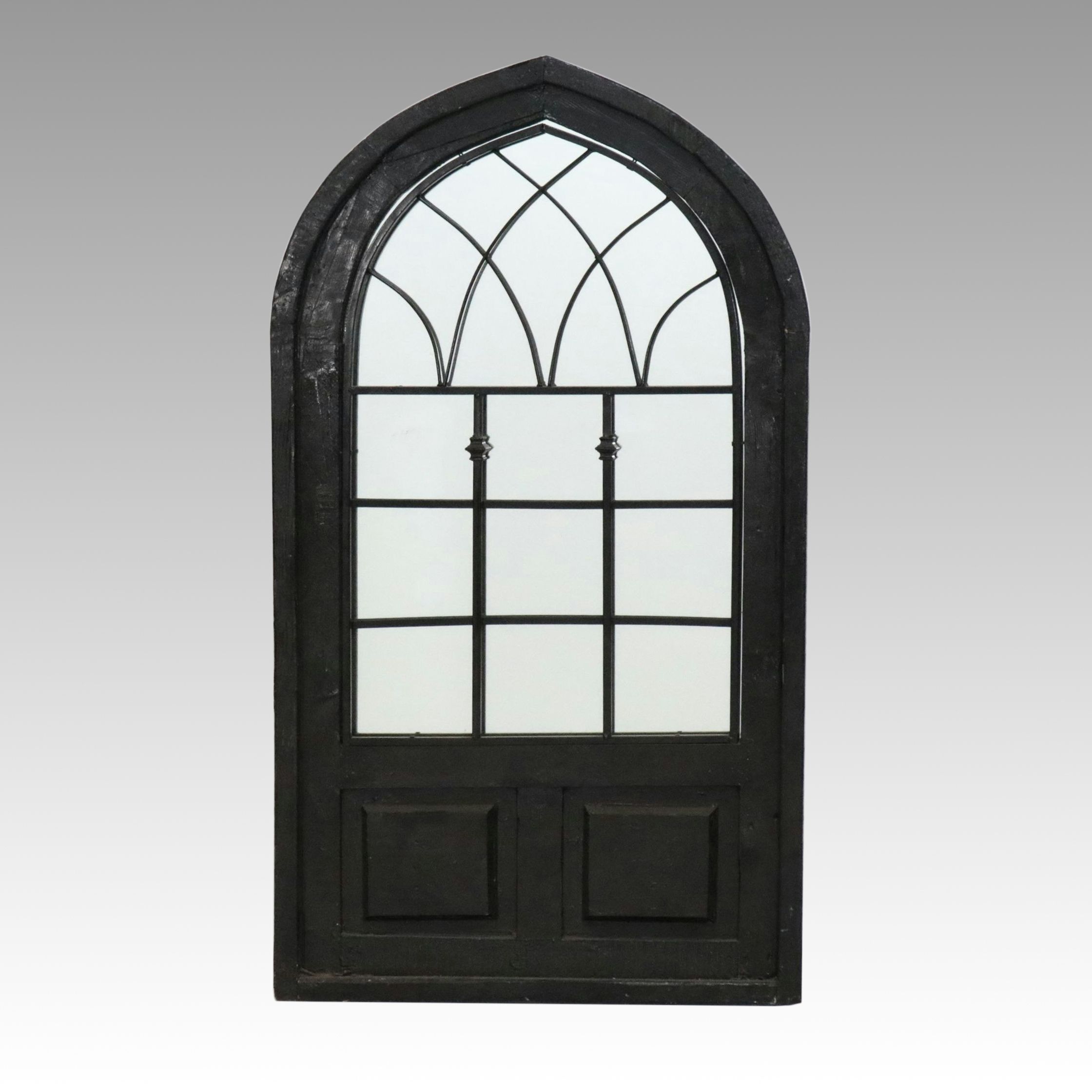 Architectural Salvage Gothic Arch Window Wall Mirror