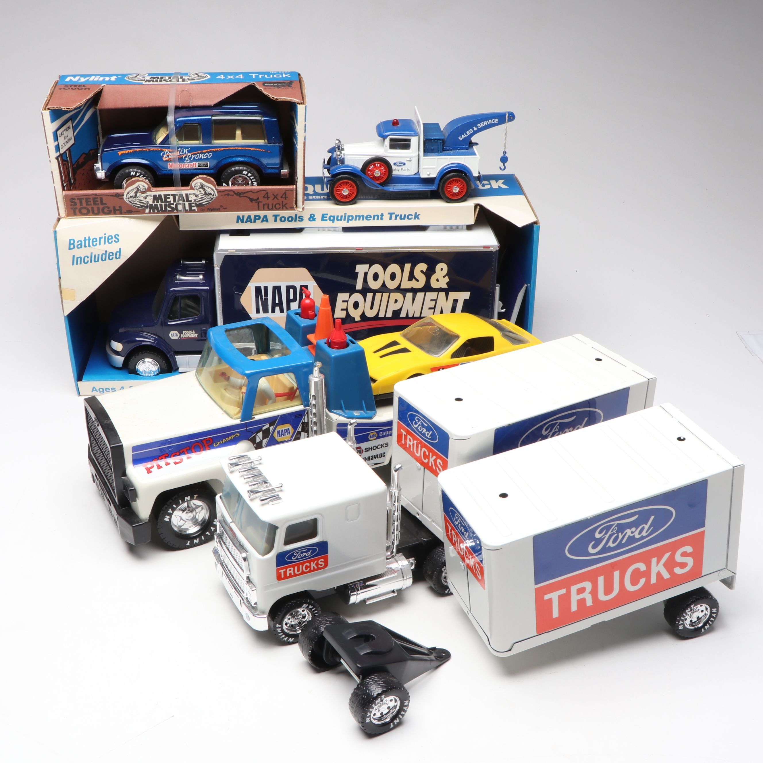 Nylint "Bustin' Bronco" 4x4 Steel Truck with Ford and Other Diecast Vehicles