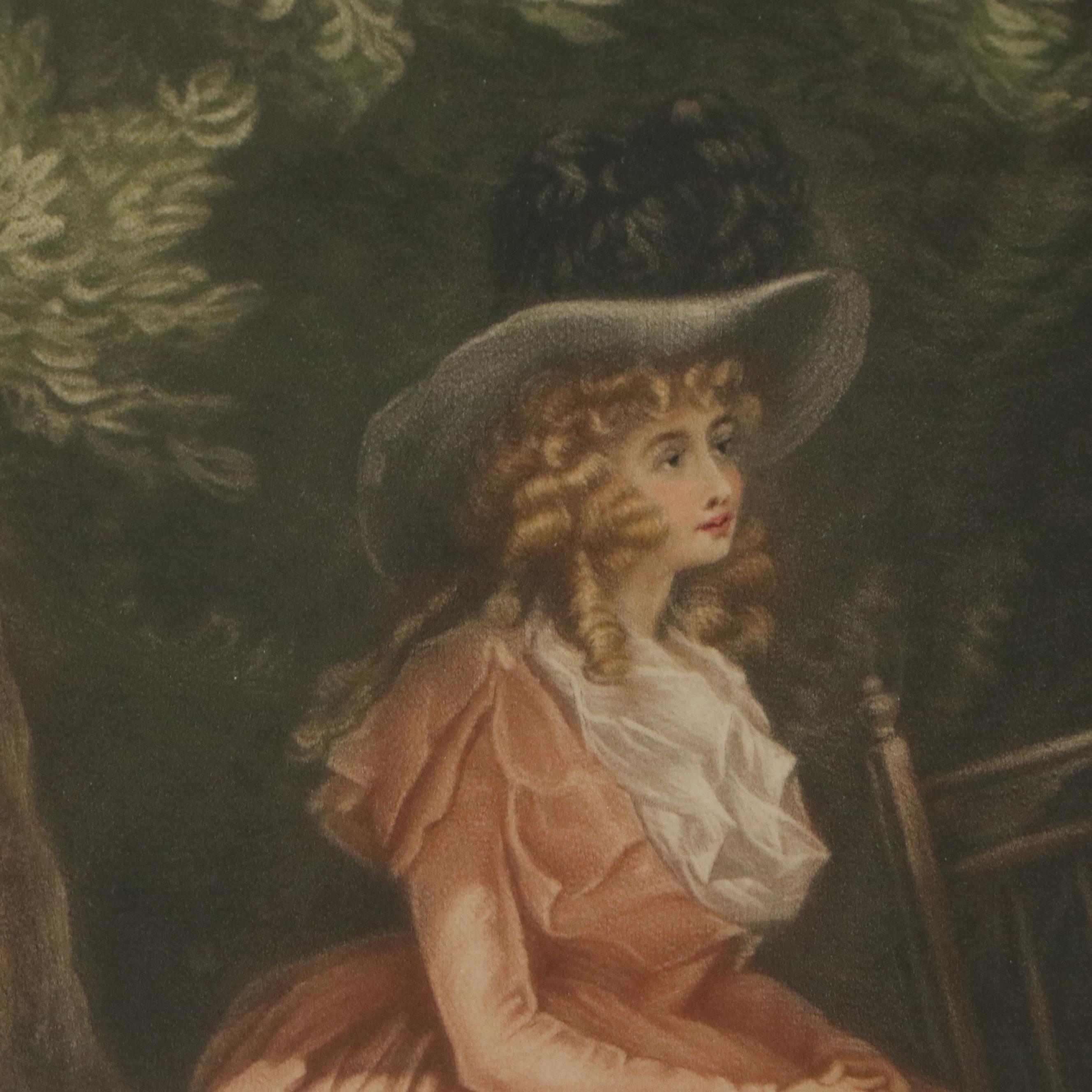 Sydney Ernest Wilson Mezzotint After George Morland "The Anglers' Repast"