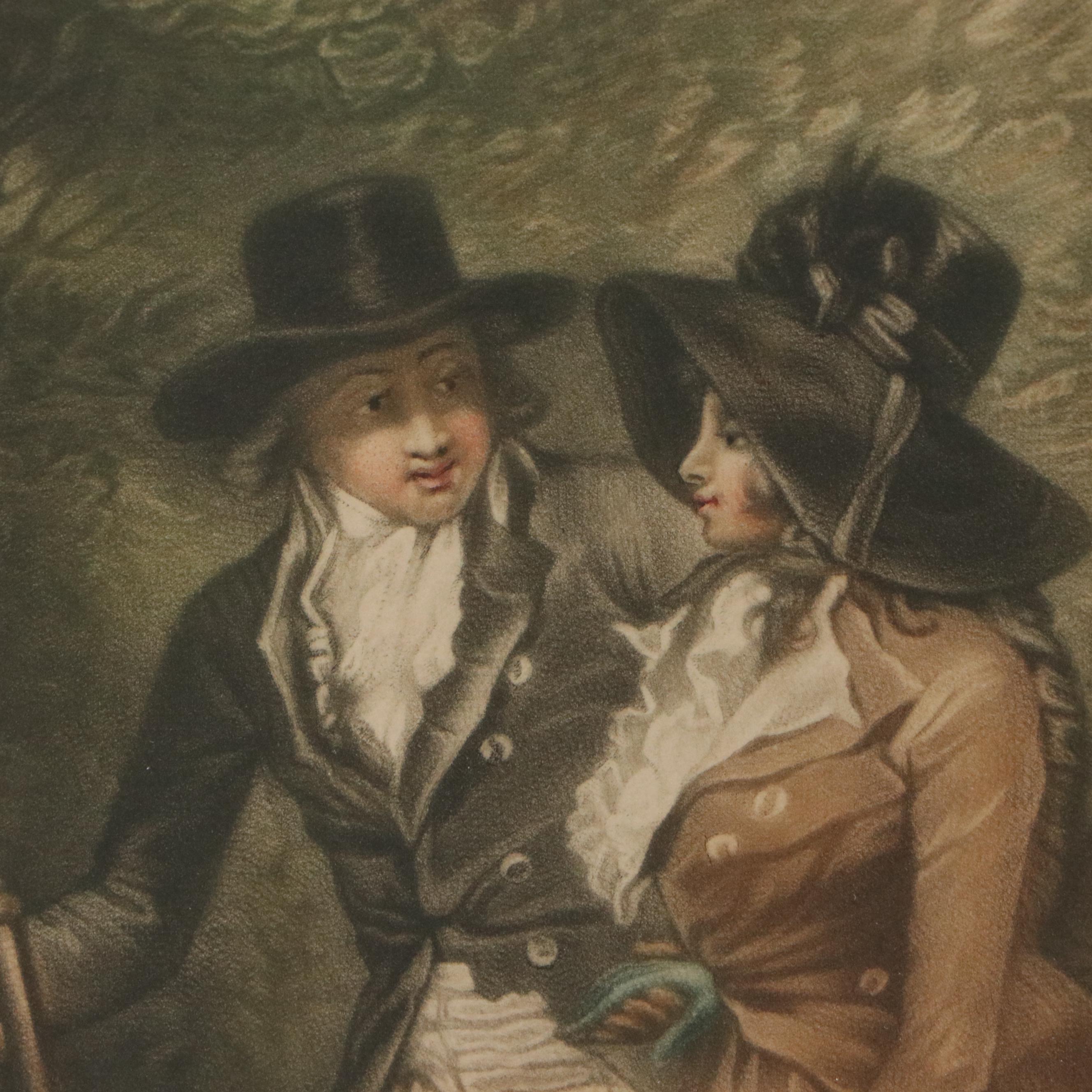 Sydney Ernest Wilson Mezzotint After George Morland "The Anglers' Repast"