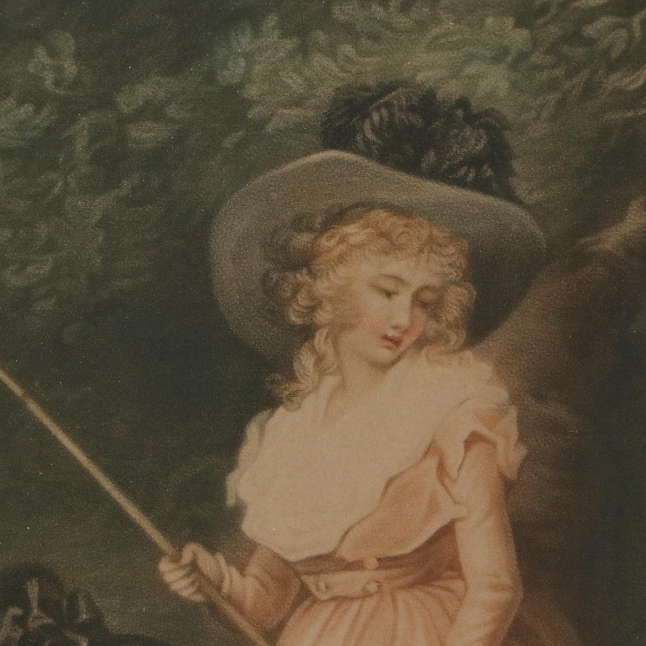 Sydney Ernest Wilson Mezzotint After George Morland "A Party Angling"