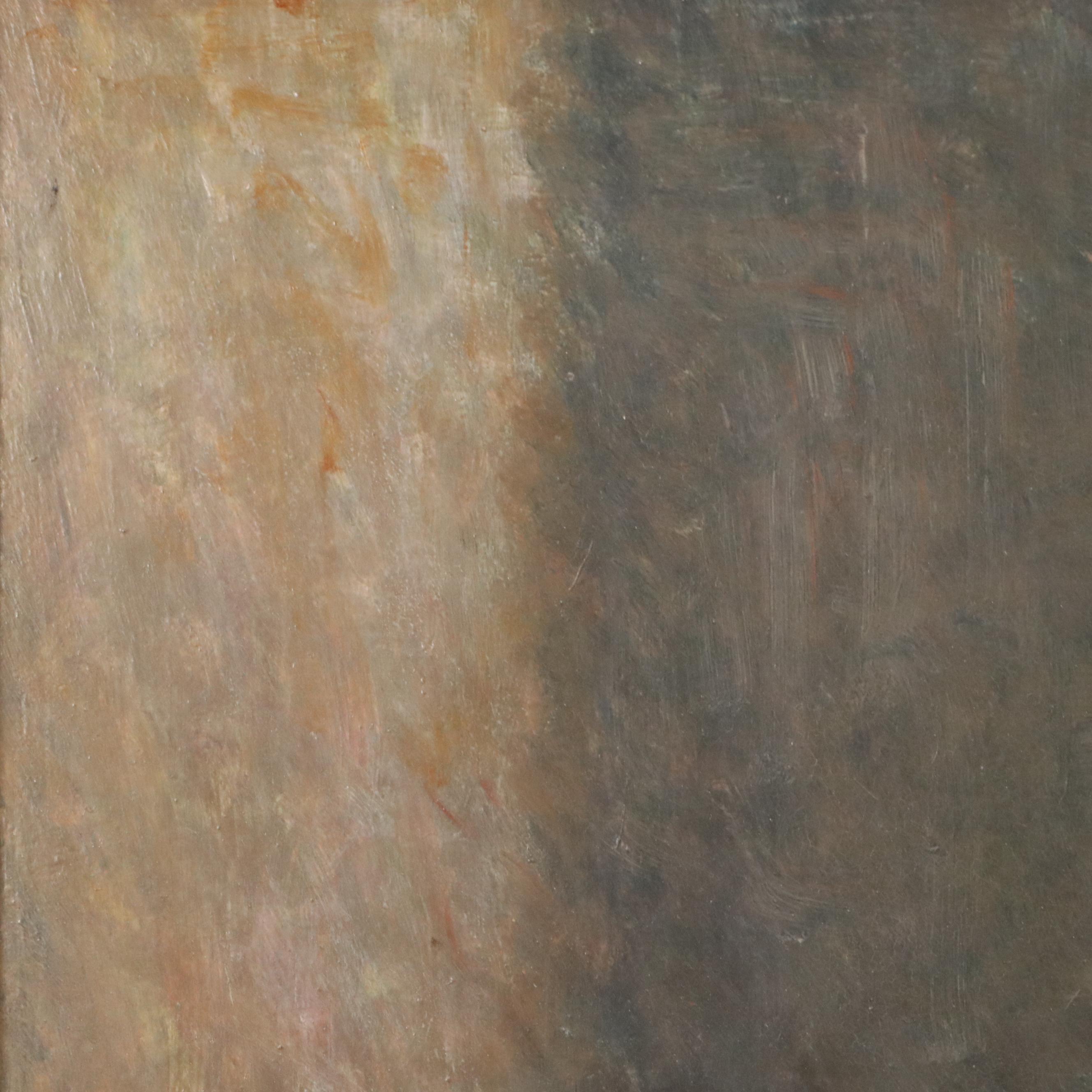 Rolf Stoll Portrait Oil Painting of Seated Young Girl with Toy "Sheila"