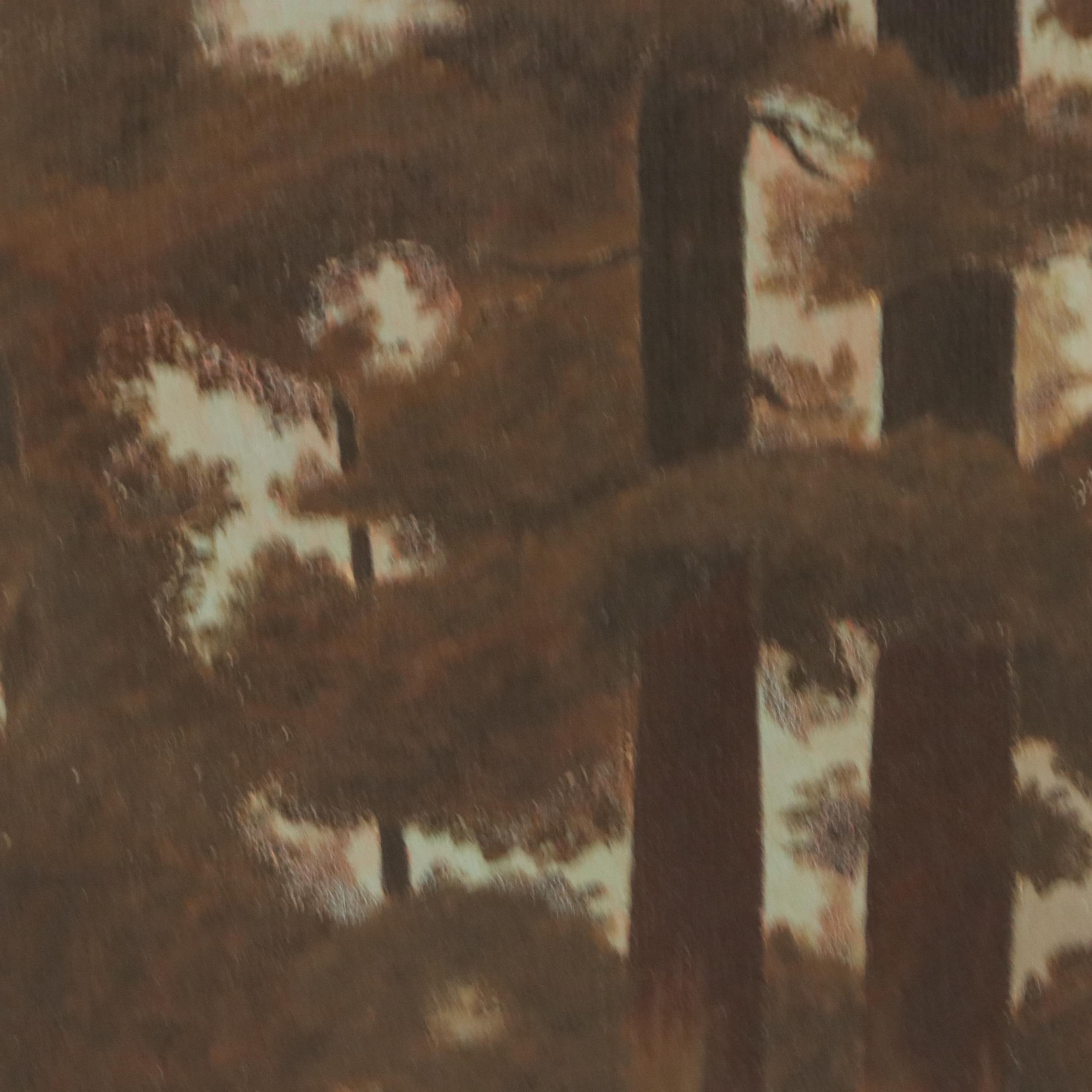 T.S. Norton Forest Landscape Oil Painting, 1949