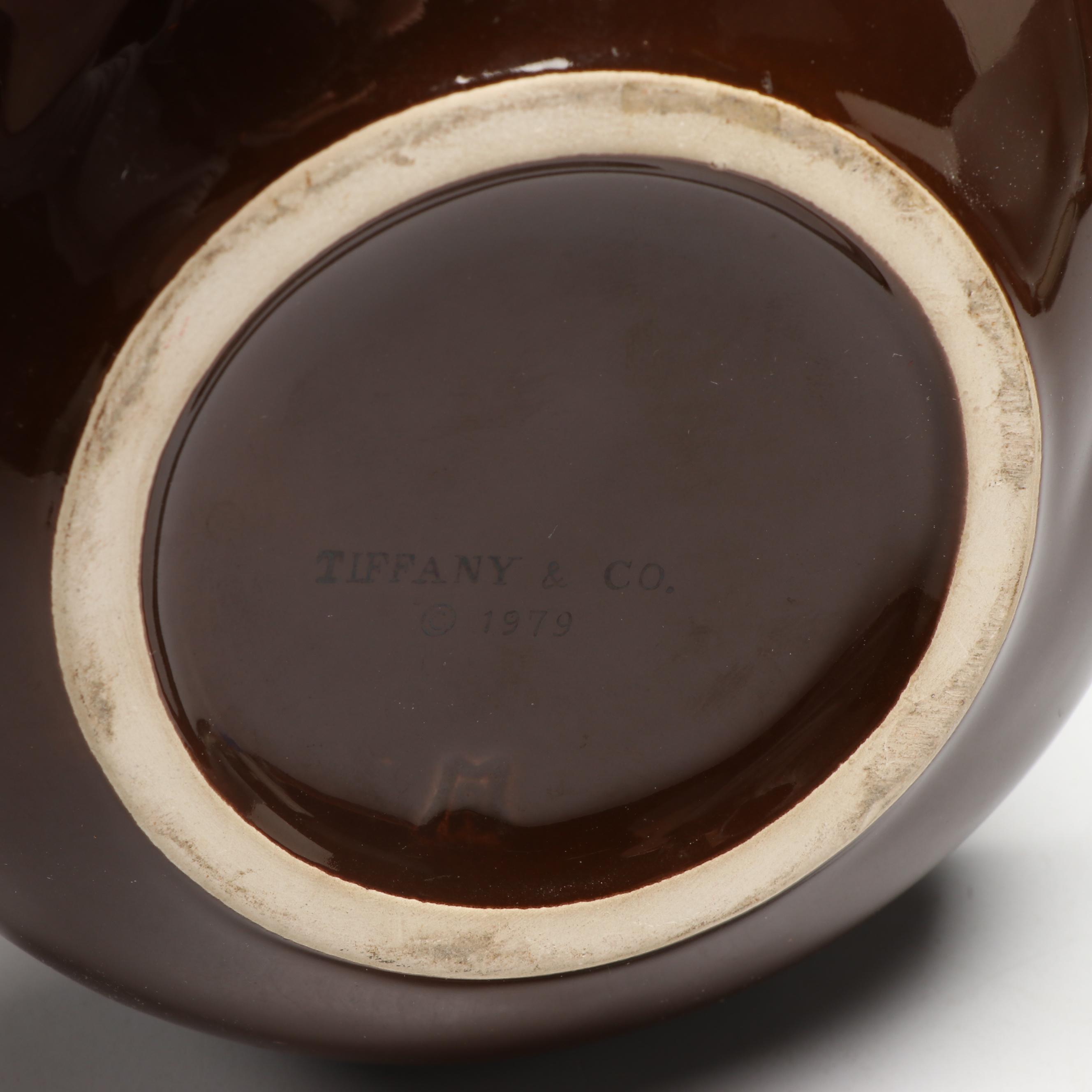 Tiffany & Co. Japanese Style Sleeping Cat Ceramic Box