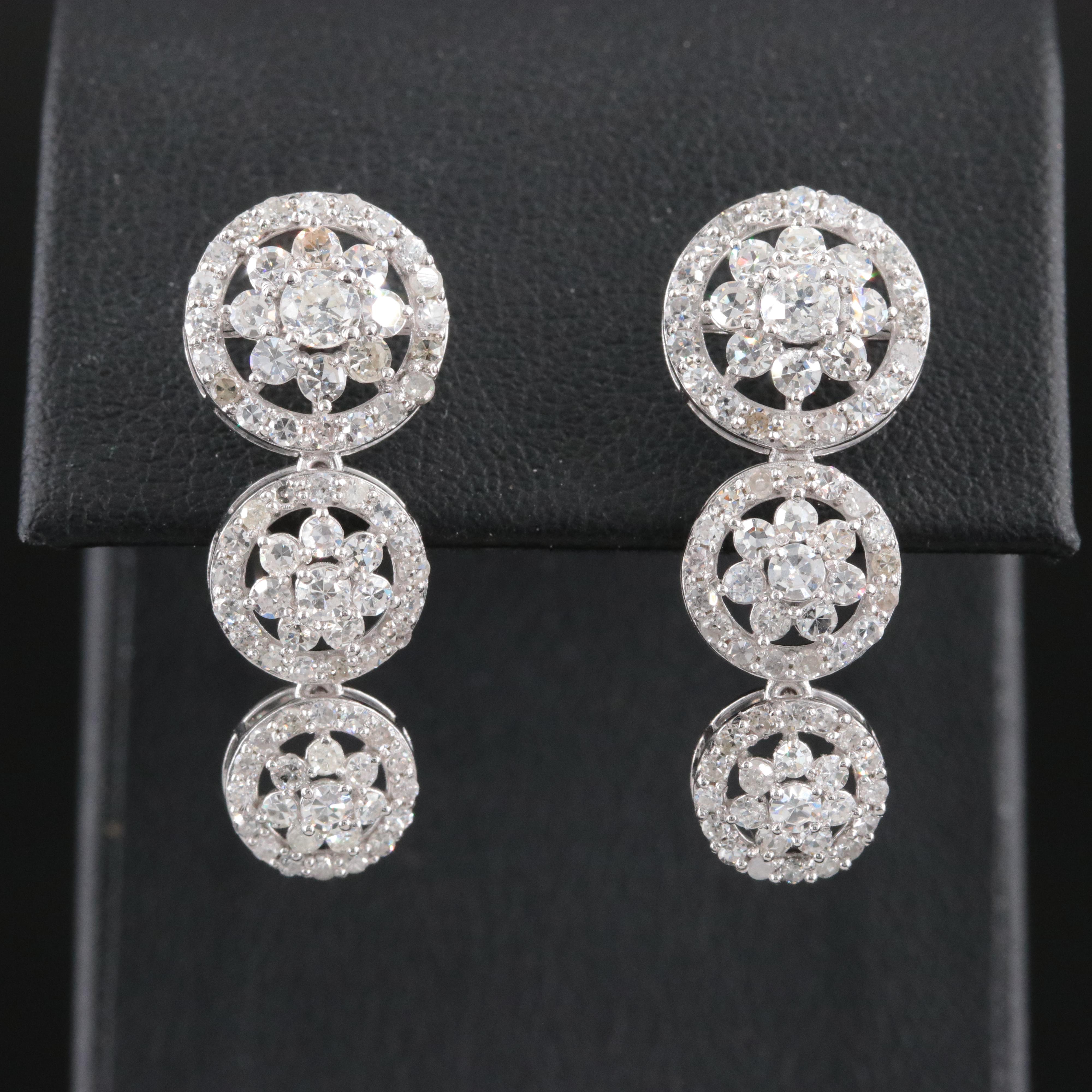 14K 2.56 CTW Diamond Earrings