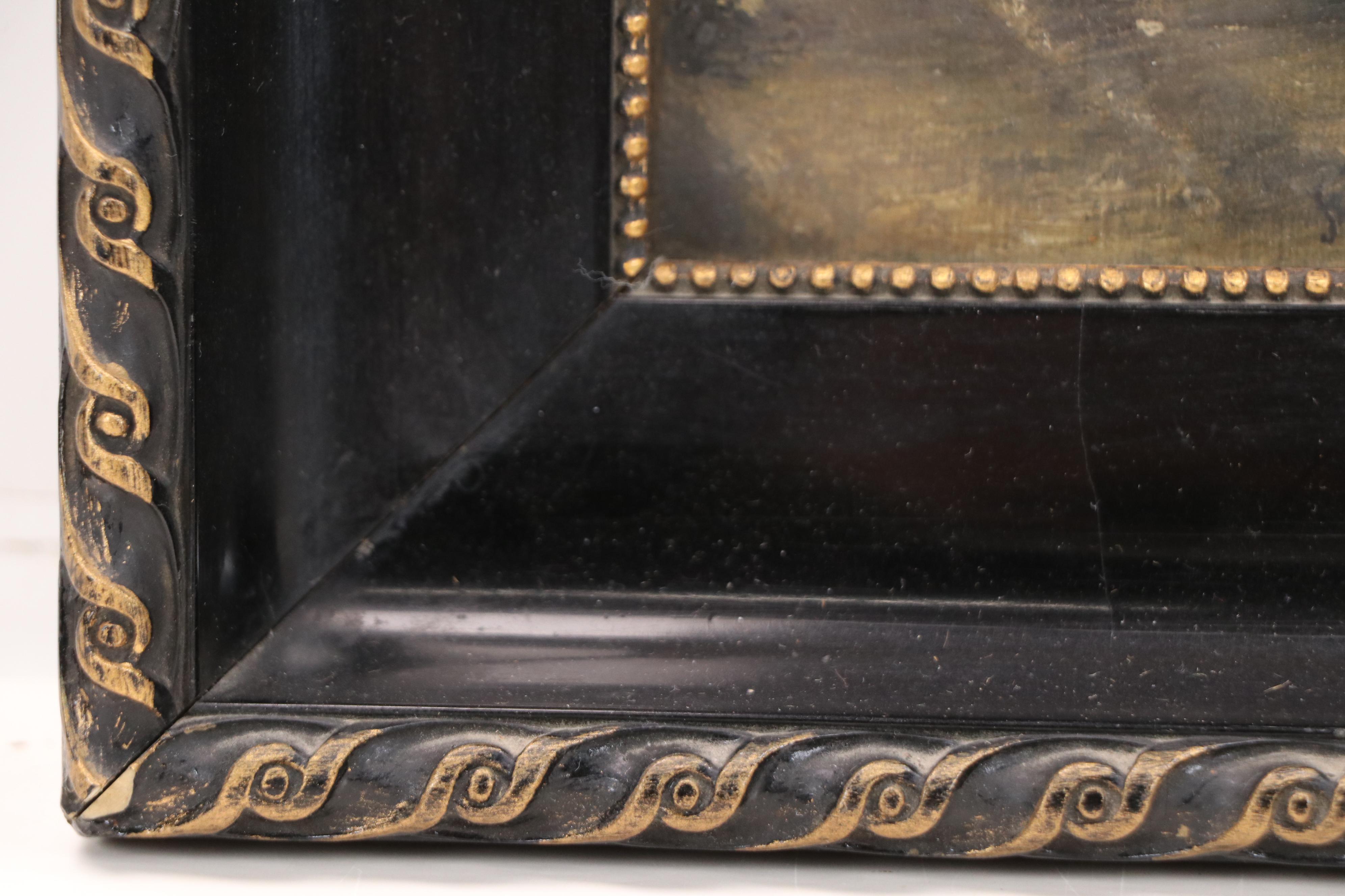 Continental School Oil Painting of Tunnel Interior, 20th Century