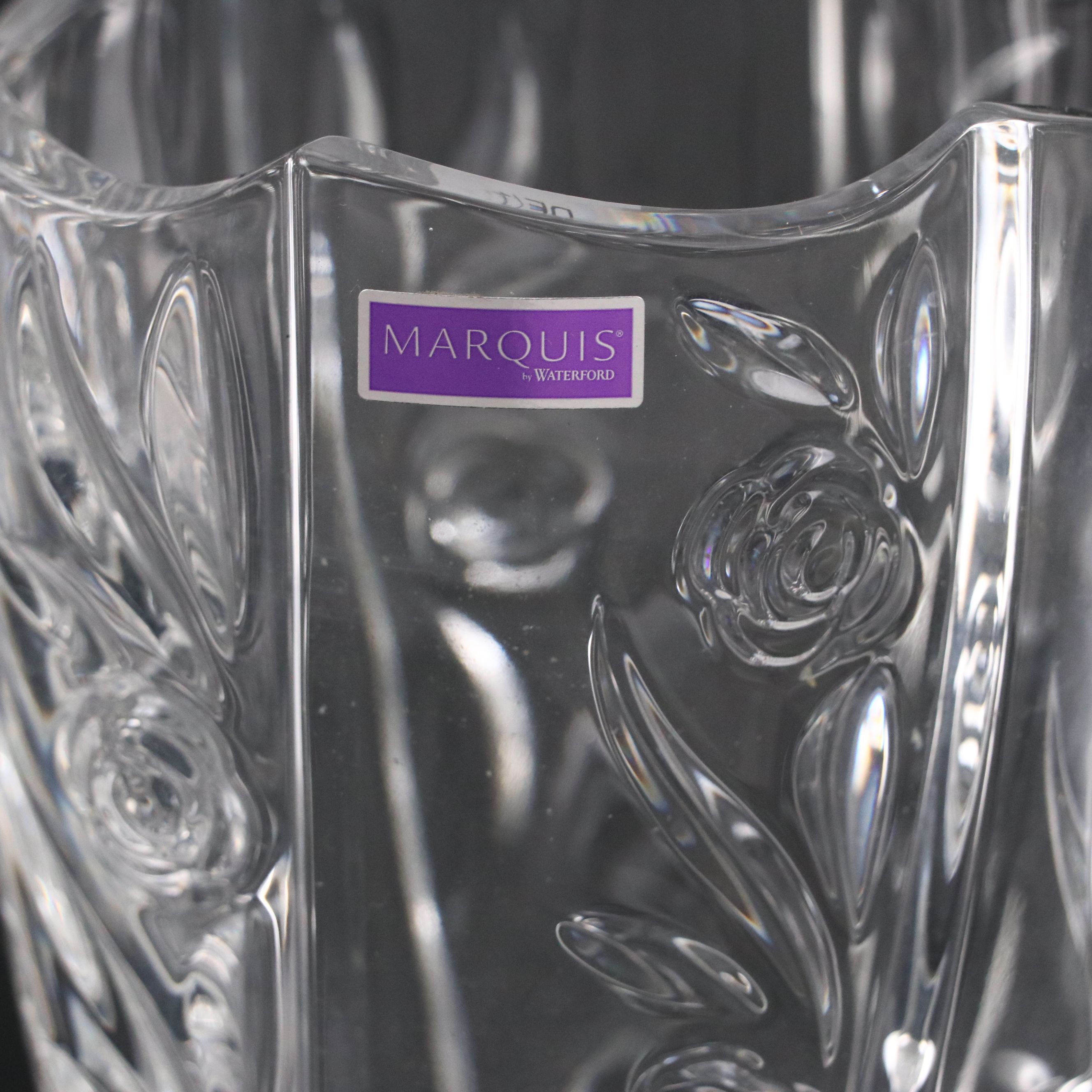 Marquis by Waterford "Canterbury" and "Rose Garden" Crystal Vases