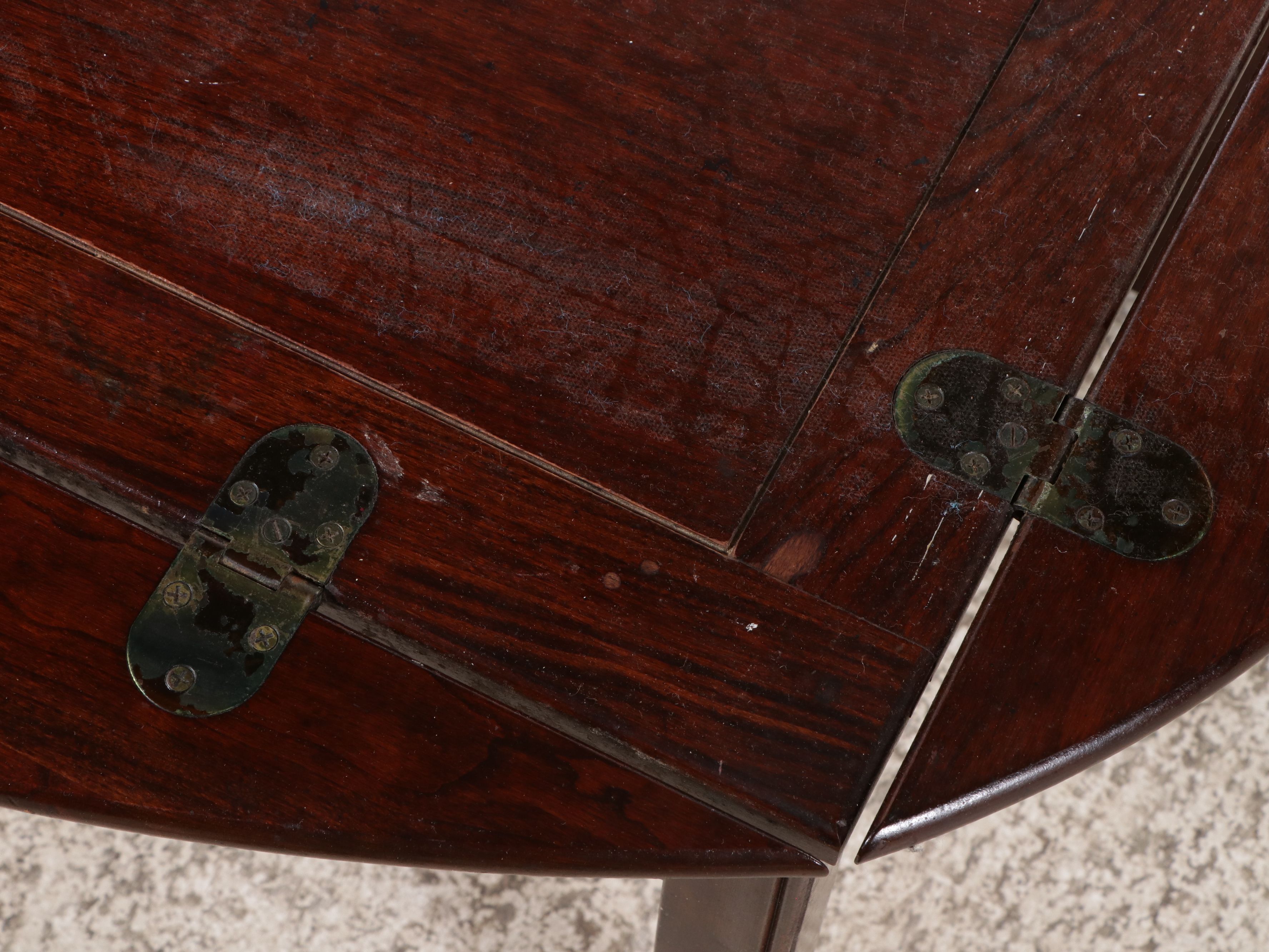 Chippendale Style Walnut Butler's Tray Table, Late 20th Century