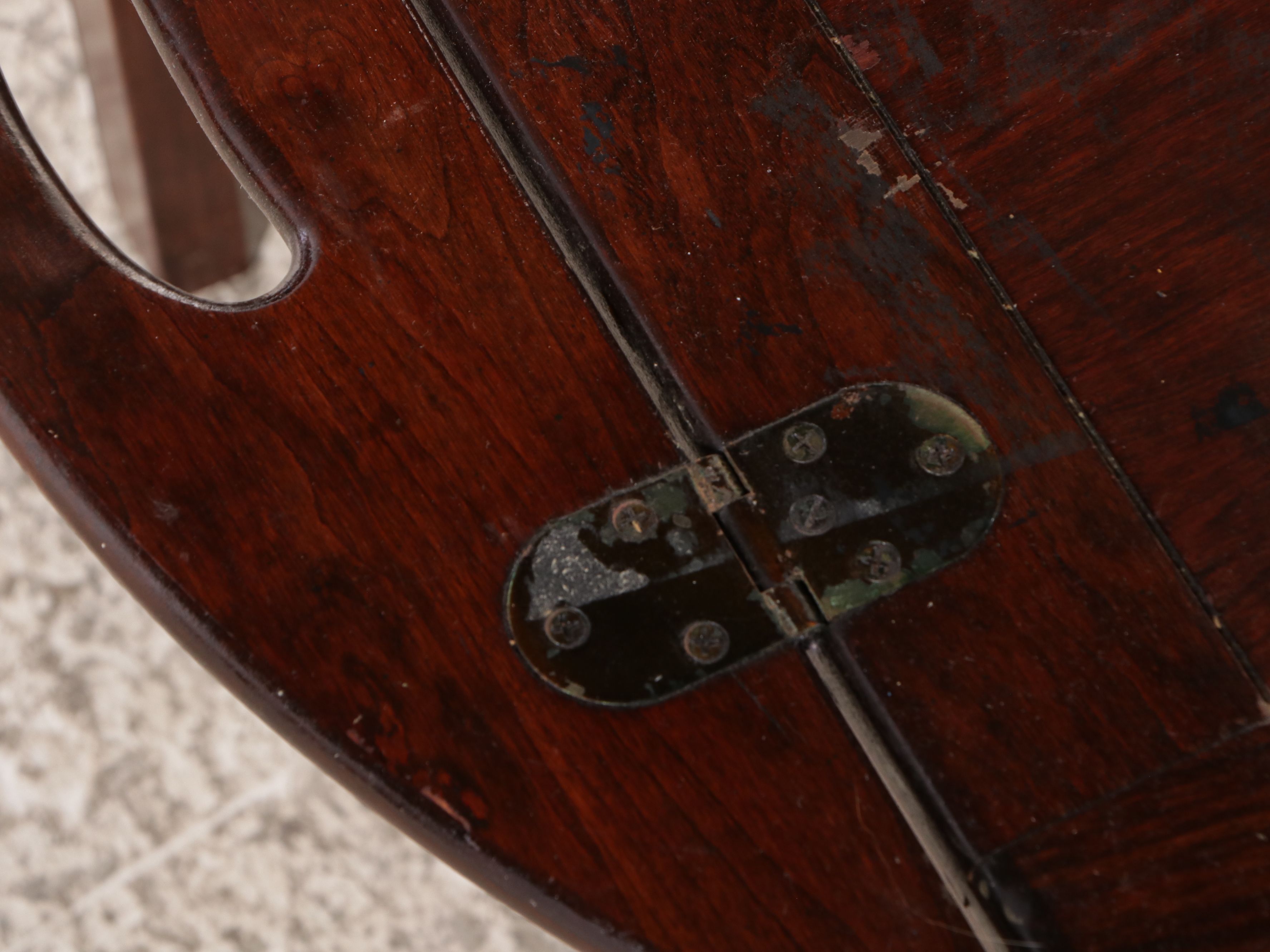 Chippendale Style Walnut Butler's Tray Table, Late 20th Century