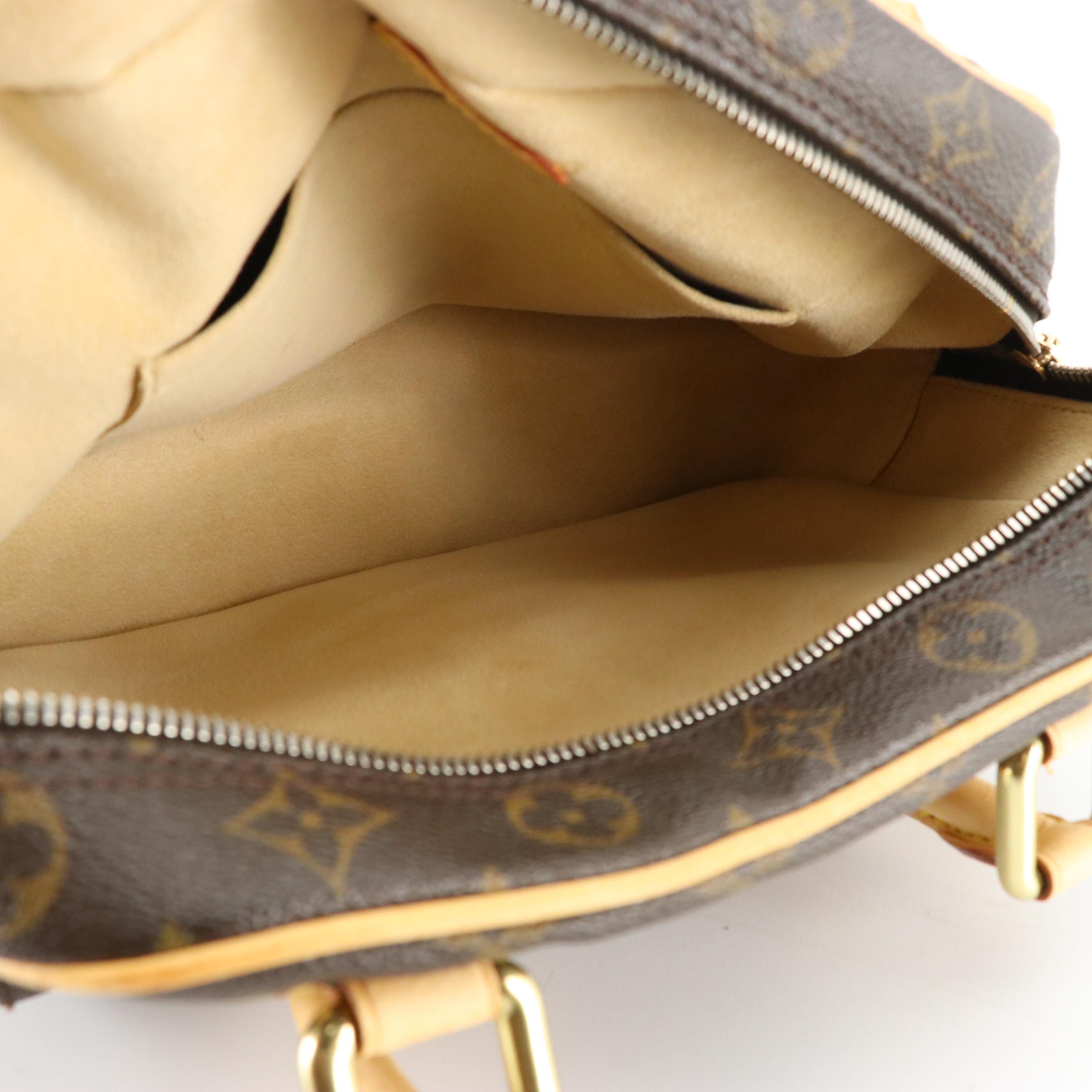 Louis Vuitton Manhattan PM Handbag in Monogram Canvas and Leather