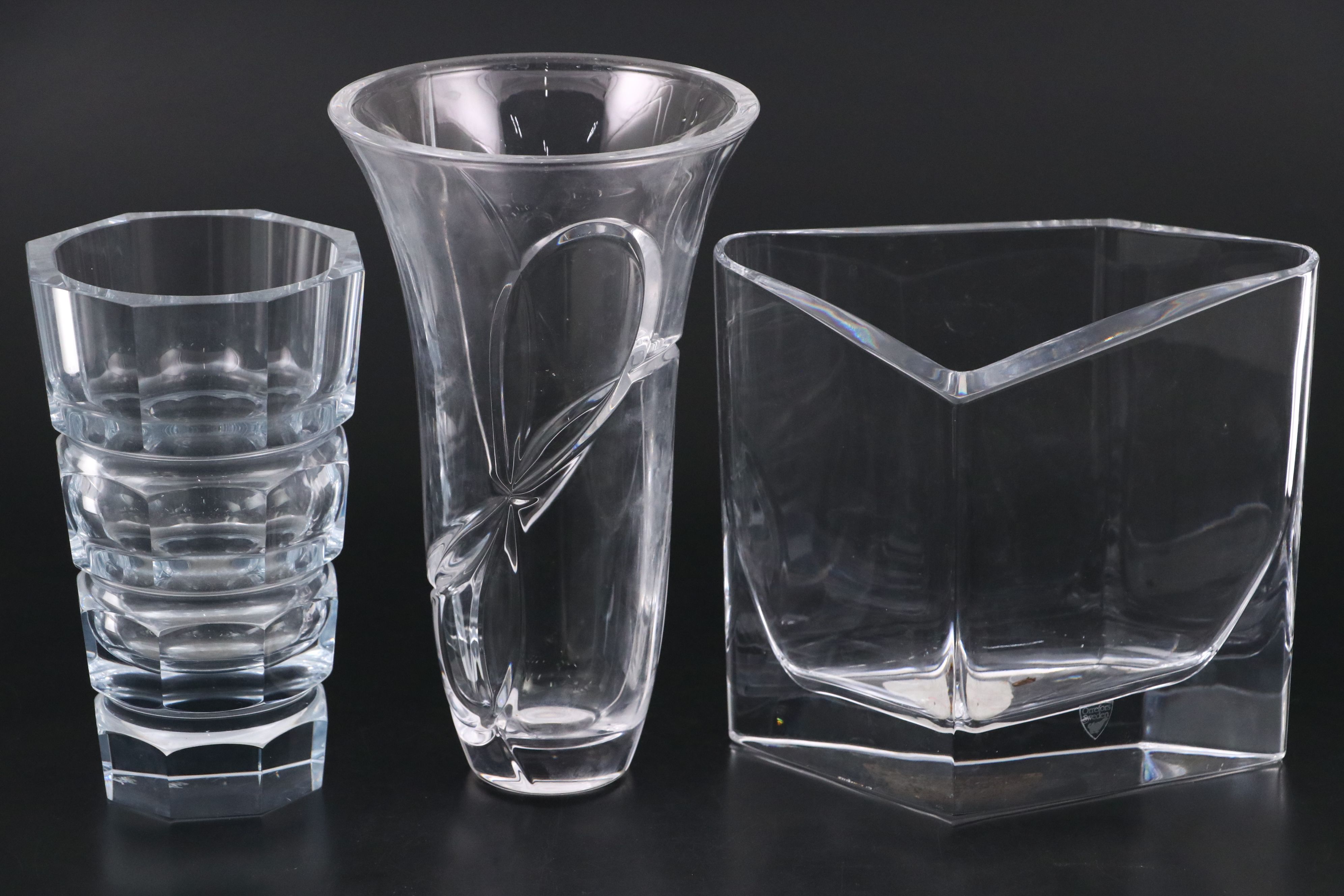 Baccarat Crystal Bowl, Marquis Crystal Desk Clock, and More Crystal Décor