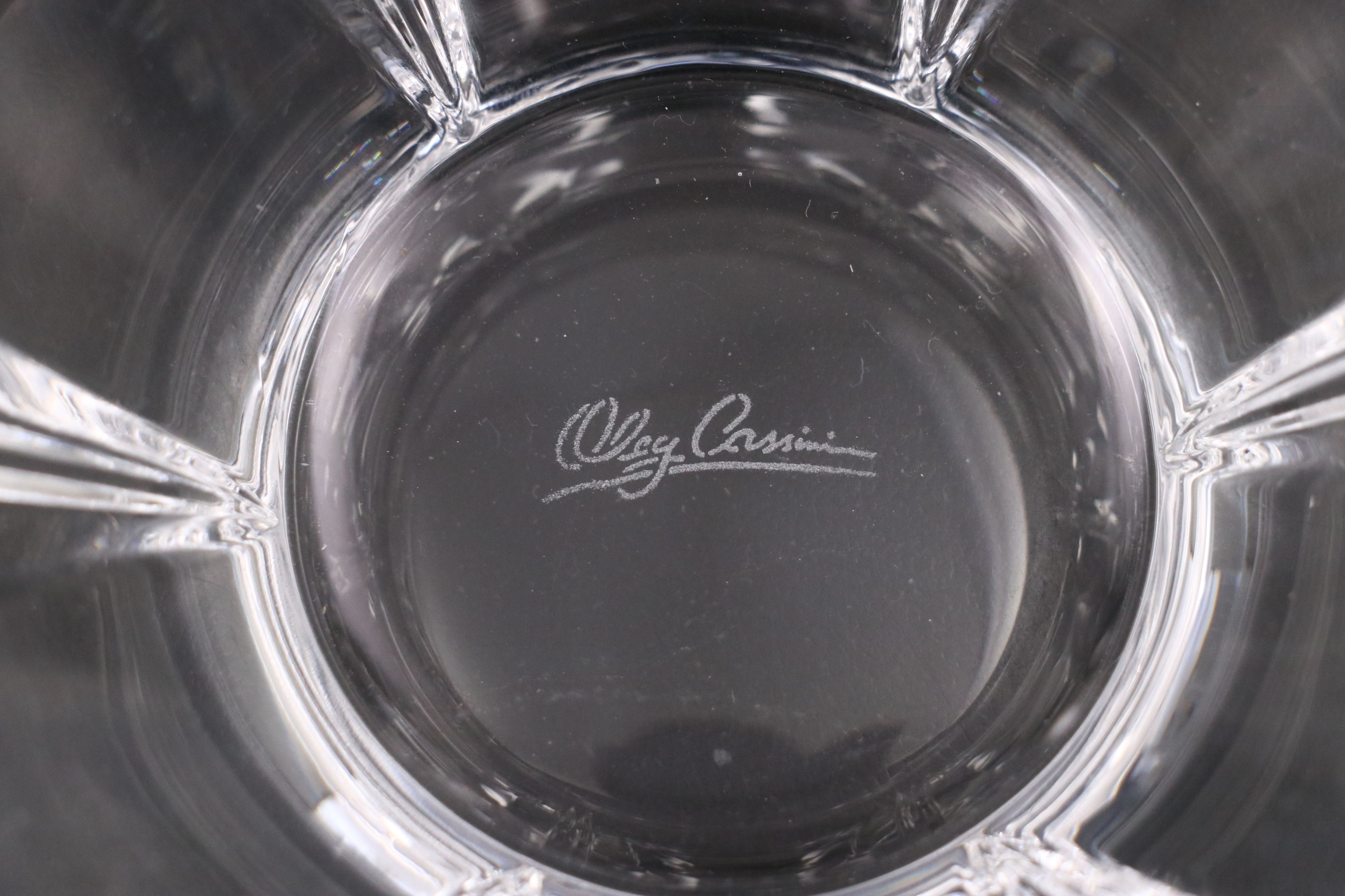 Baccarat Crystal Bowl, Marquis Crystal Desk Clock, and More Crystal Décor