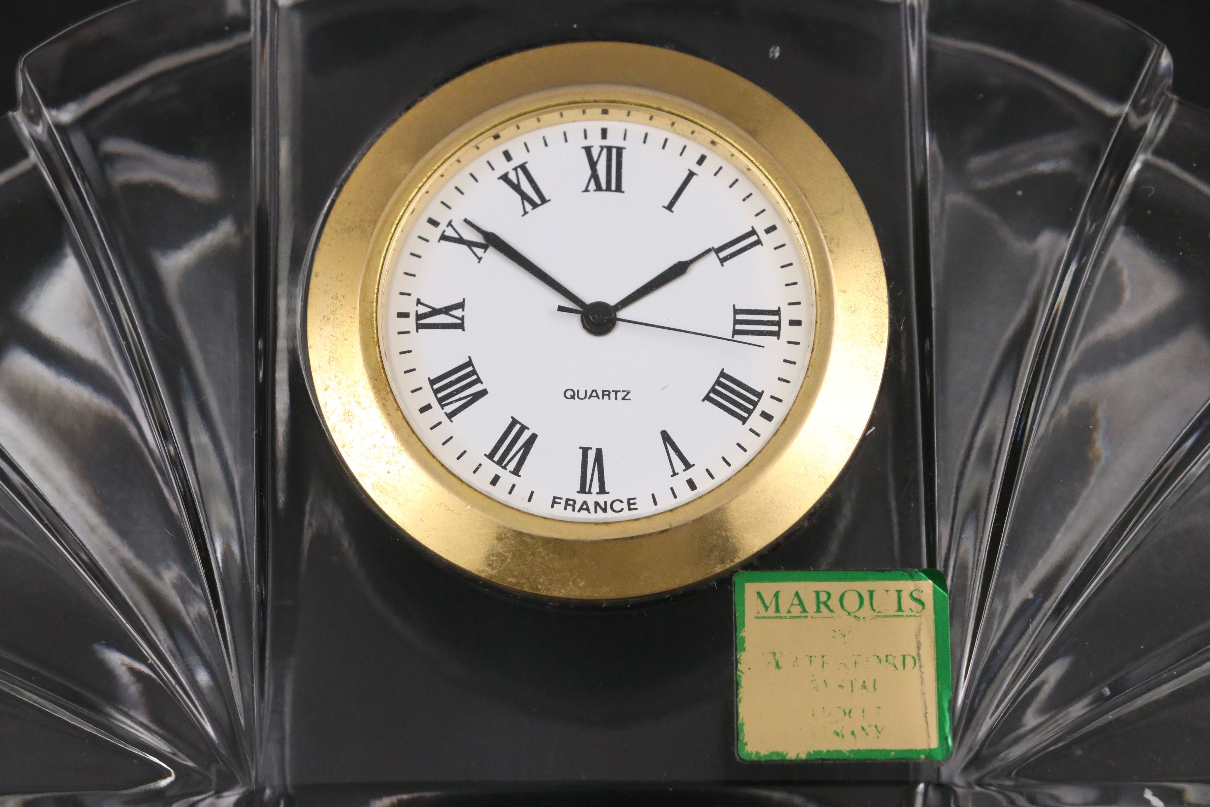 Baccarat Crystal Bowl, Marquis Crystal Desk Clock, and More Crystal Décor