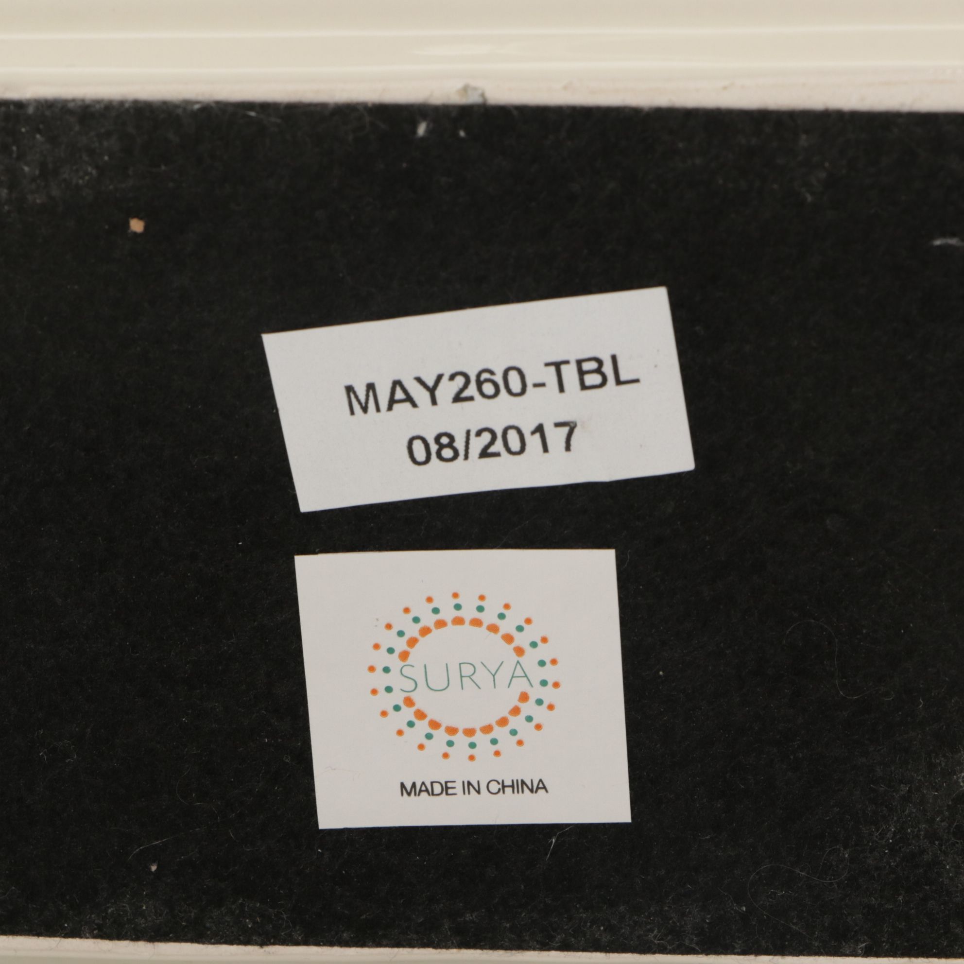 Surya Malloy Aqua and Cream Glazed Ceramic Table Lamps