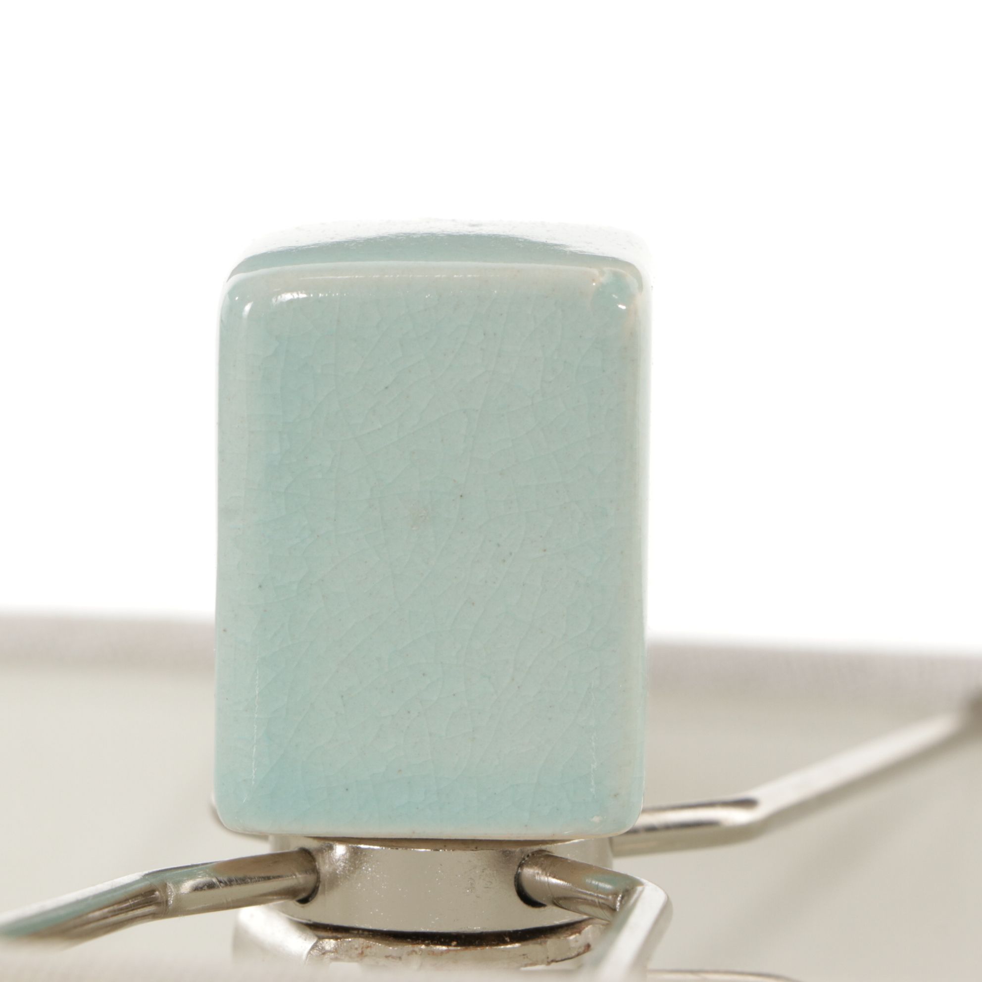 Surya Malloy Aqua and Cream Glazed Ceramic Table Lamps