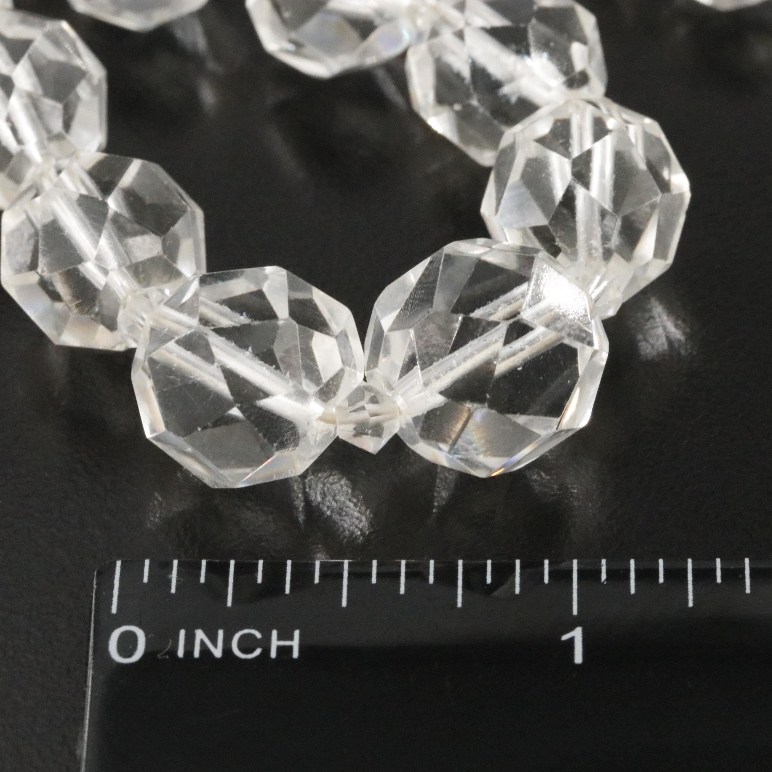 Graduated Rock Crystal Necklace