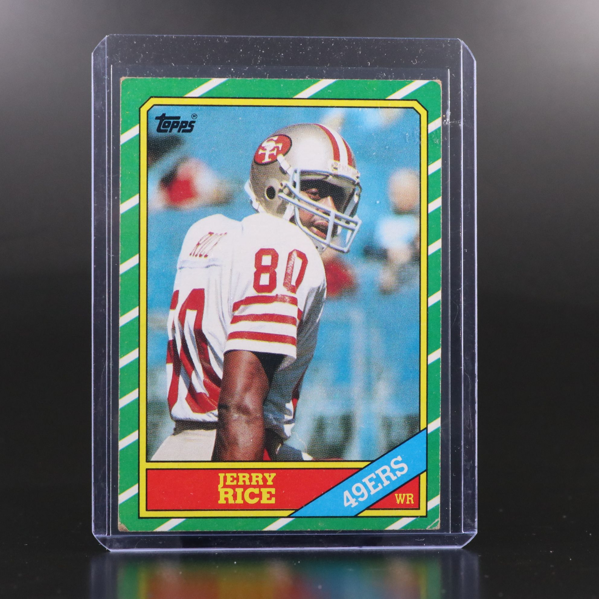 John Elway and Jerry Rice Topps Rookie Football Cards