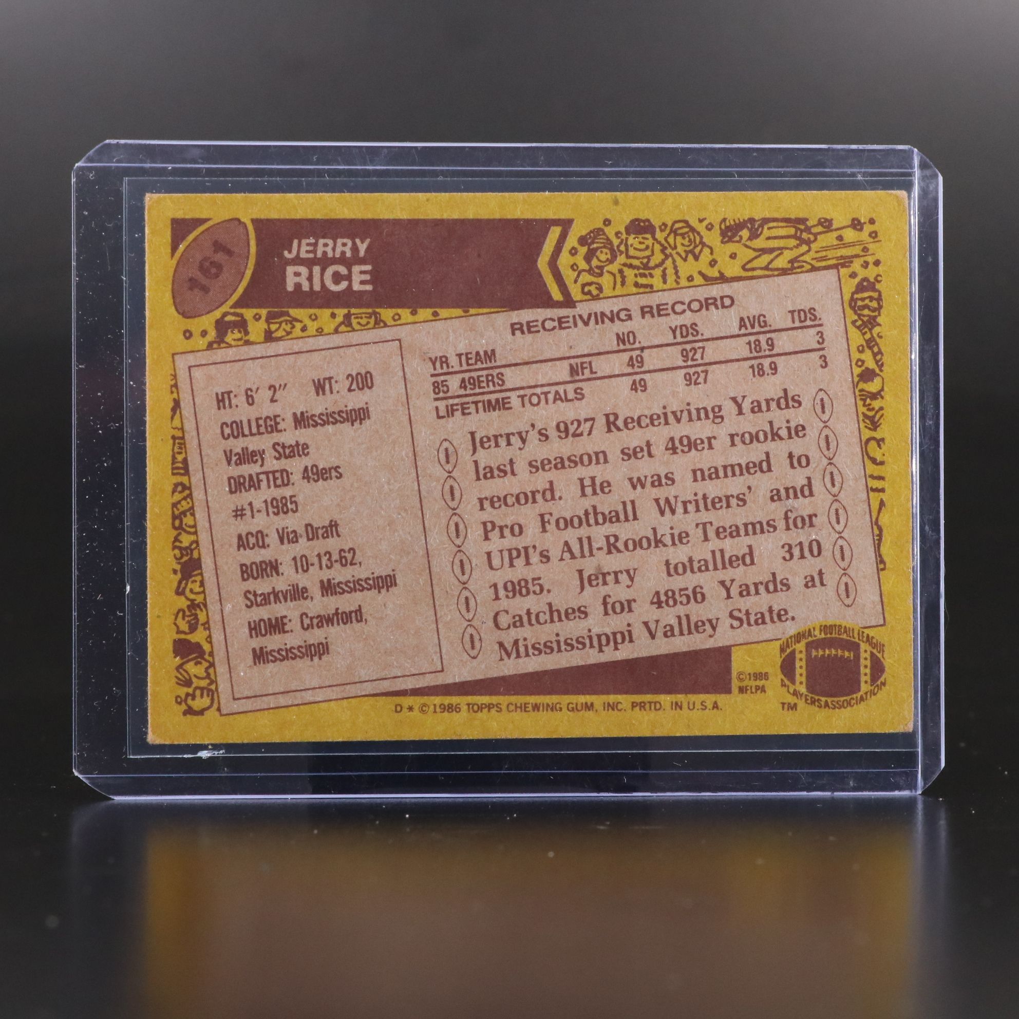 John Elway and Jerry Rice Topps Rookie Football Cards