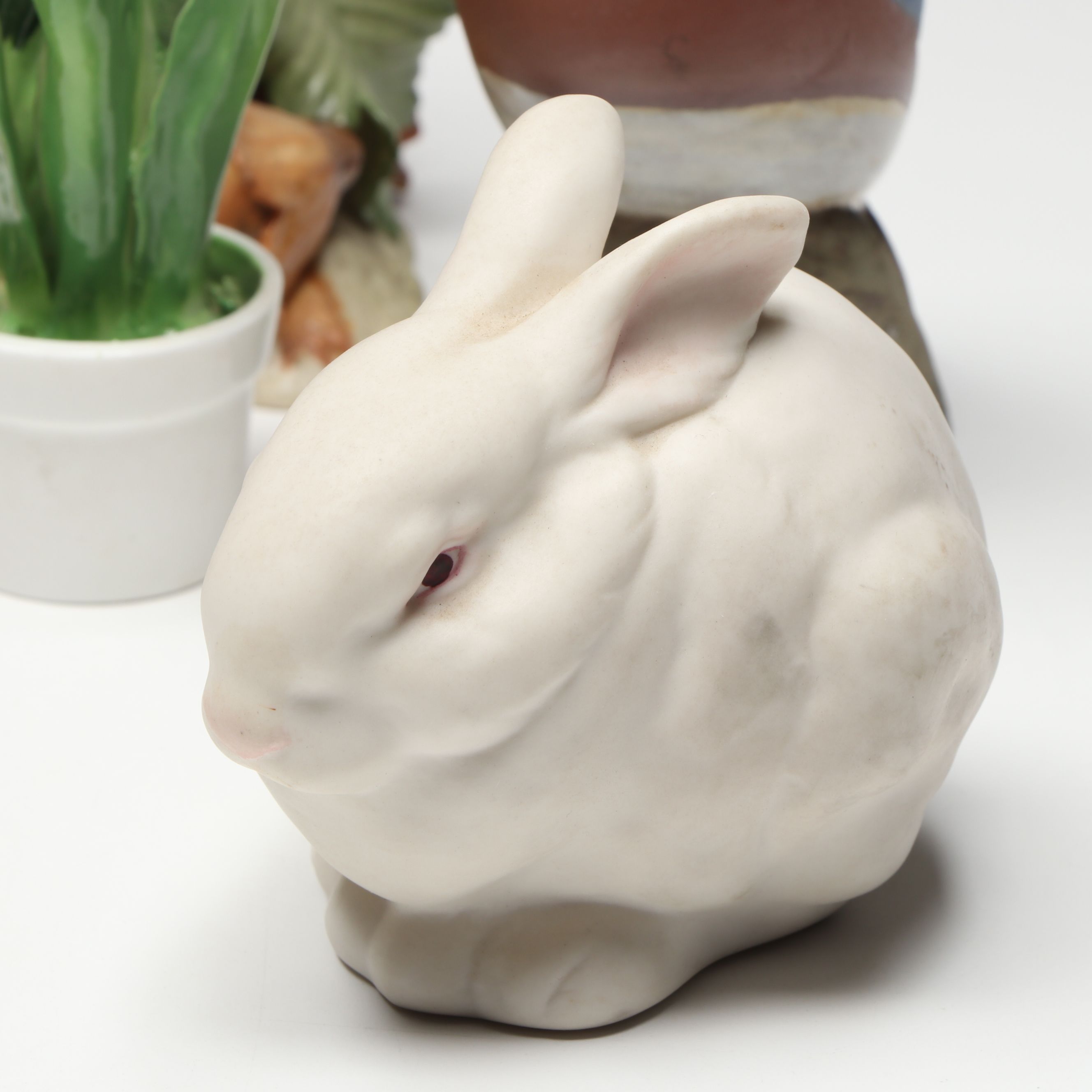 Cybis "Buttercup and Daffodil" with Belleek and Other Animal Figurines