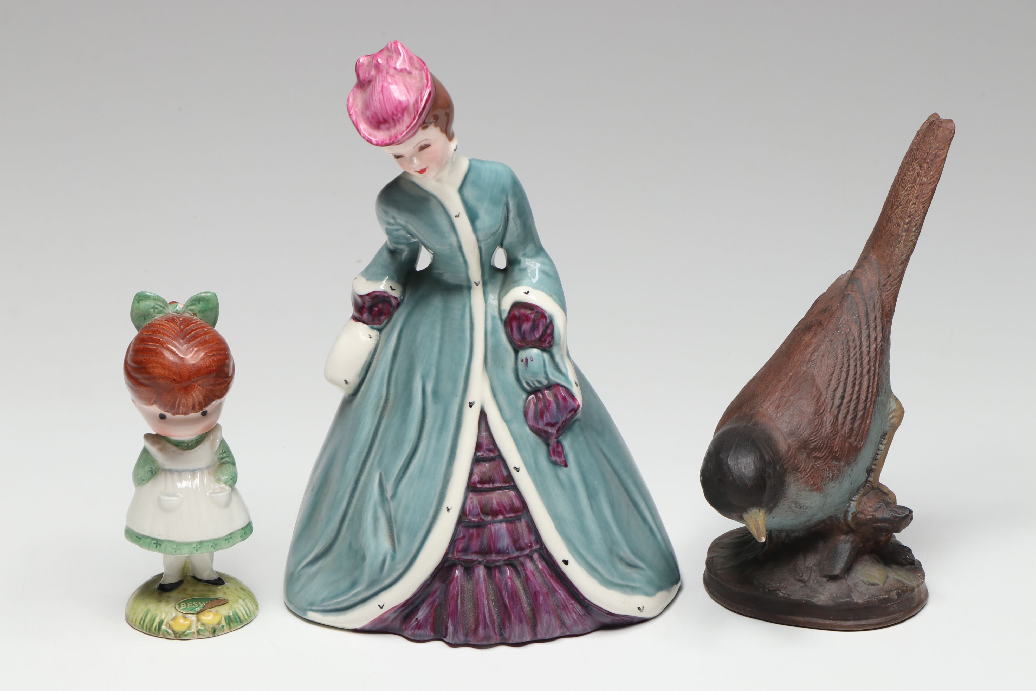 Cybis "Buttercup and Daffodil" with Belleek and Other Animal Figurines