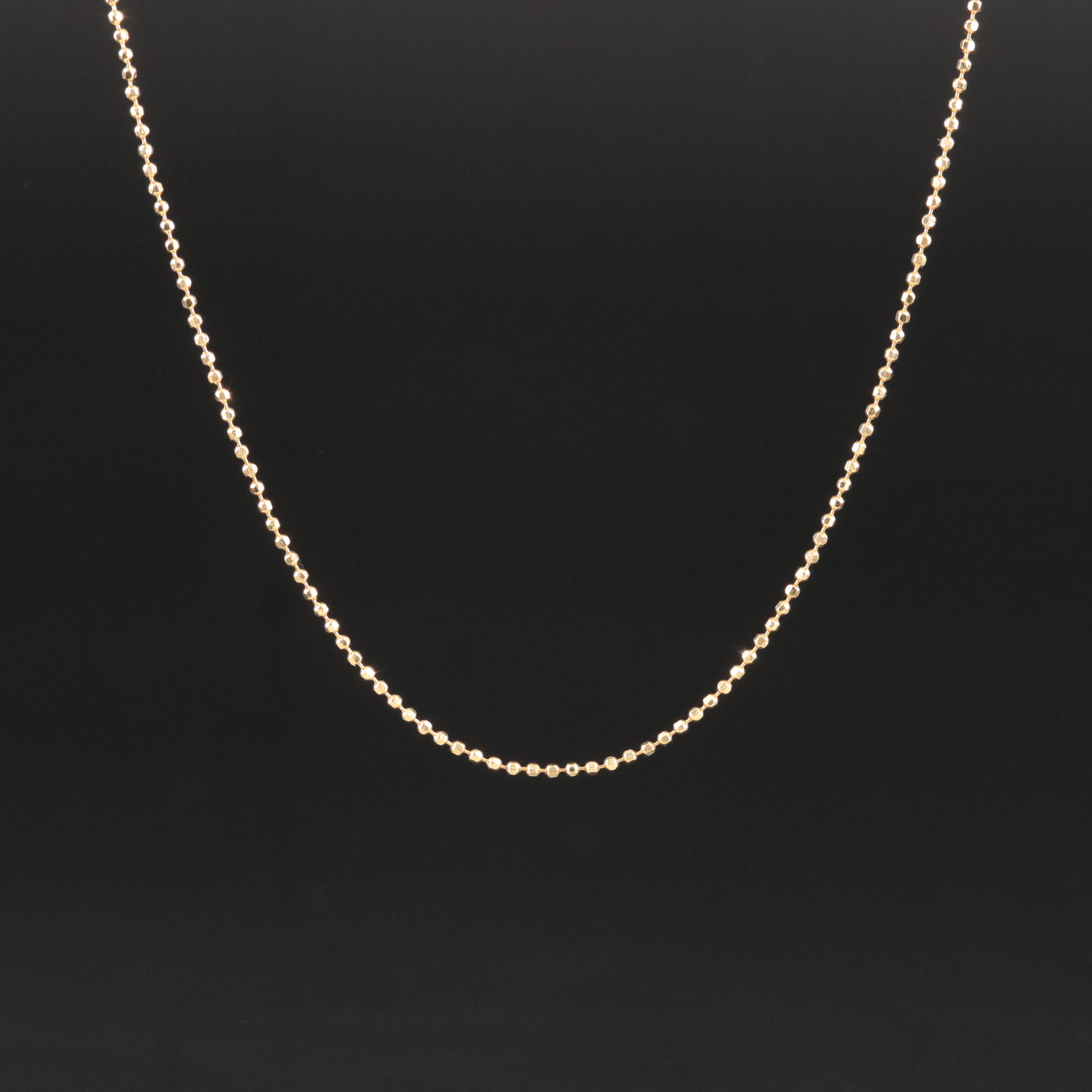 18K Bead Chain Necklace