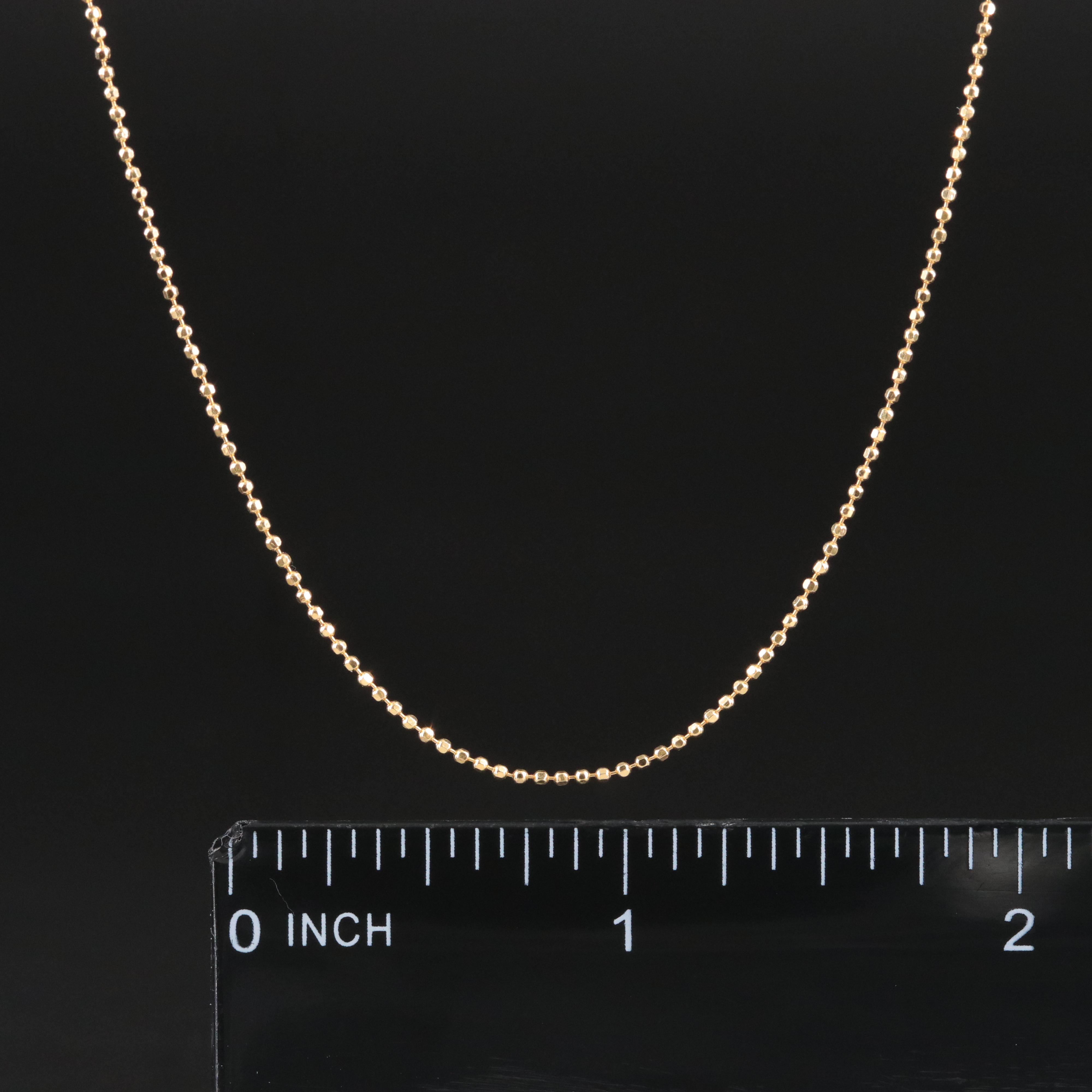 18K Bead Chain Necklace