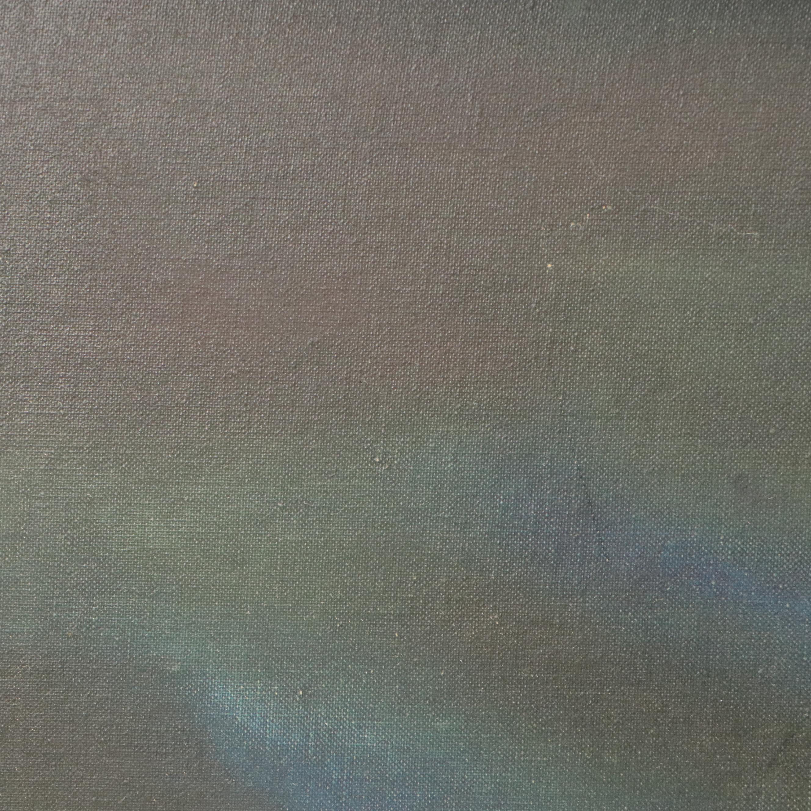 Stylized Seascape Oil Painting, 1964