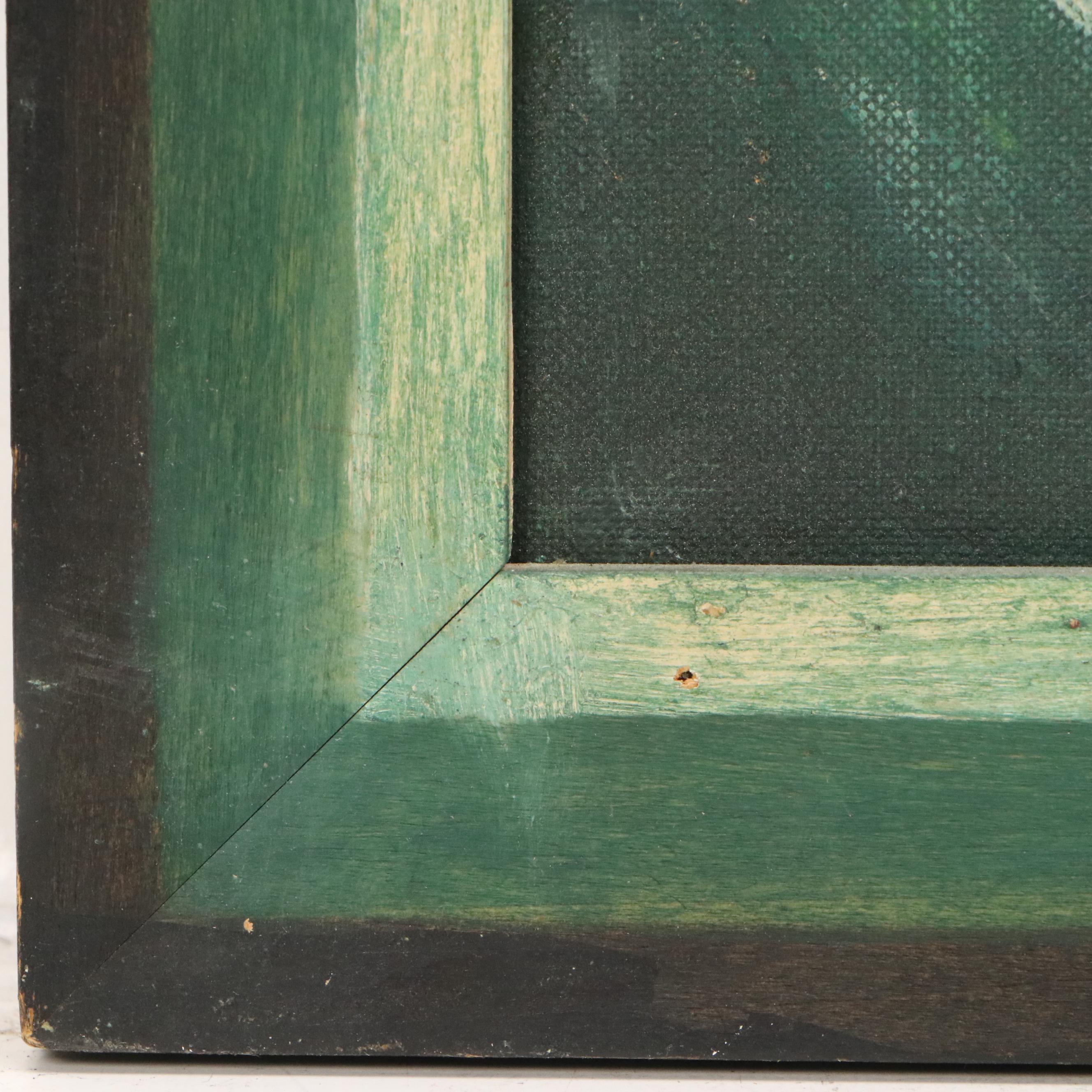 Stylized Seascape Oil Painting, 1964