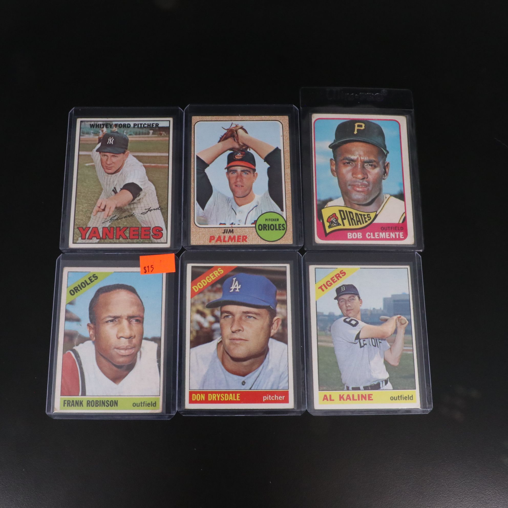Topps Baseball Cards Featuring Roger Maris, Roberto Clemente, and More, 1960s