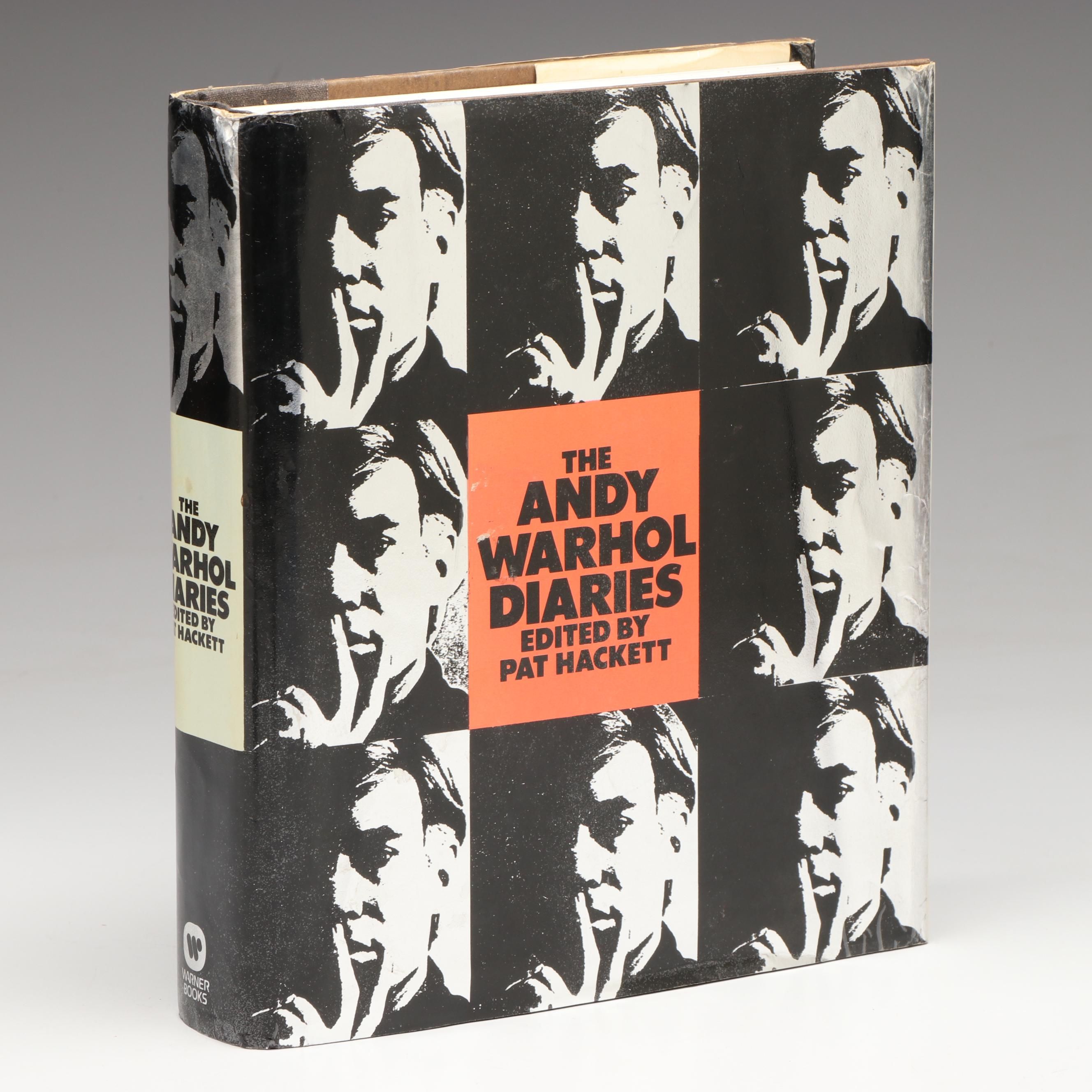 First Printing "The Andy Warhol Diaries" Edited by Pat Hackett, 1989