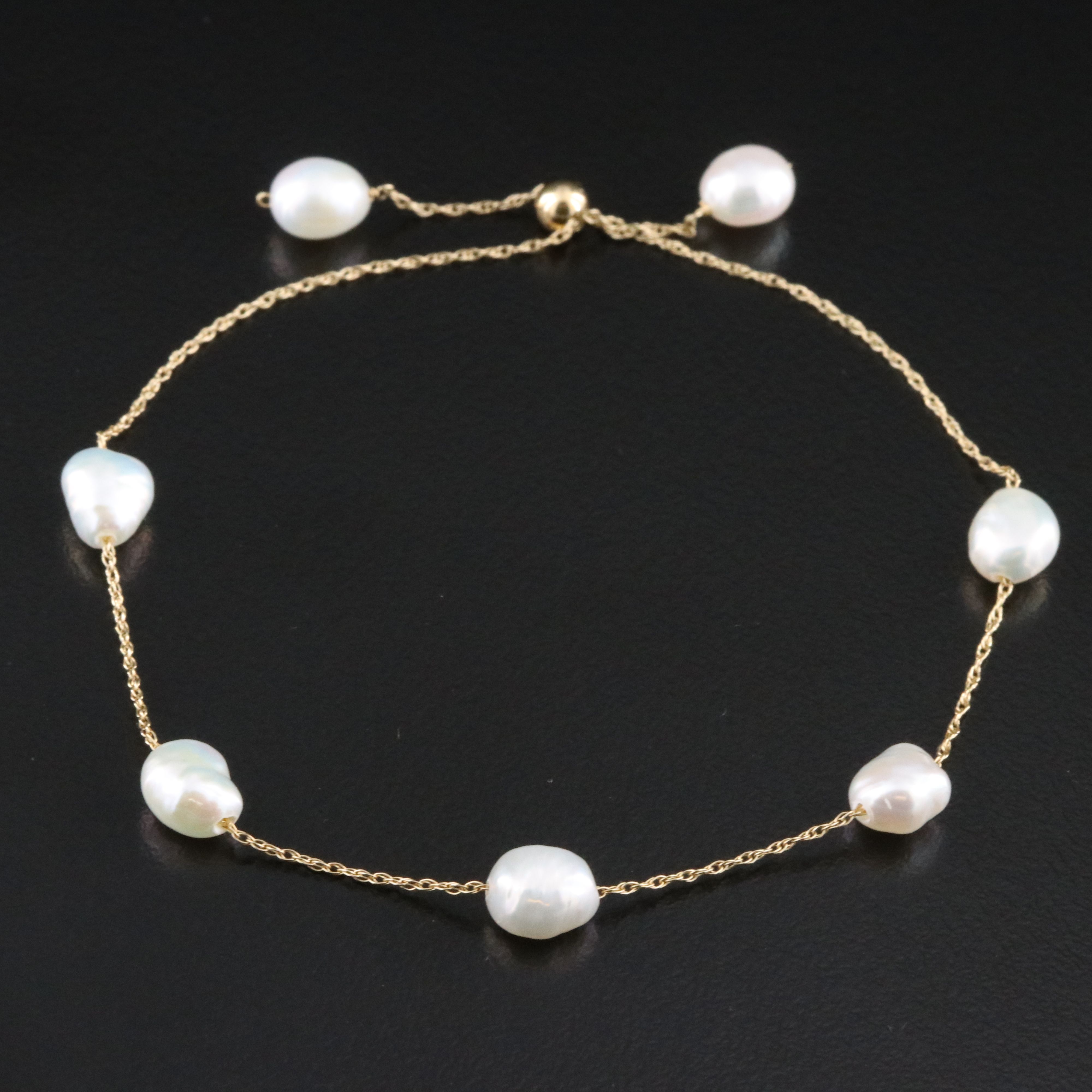 14K Pearl Bracelet