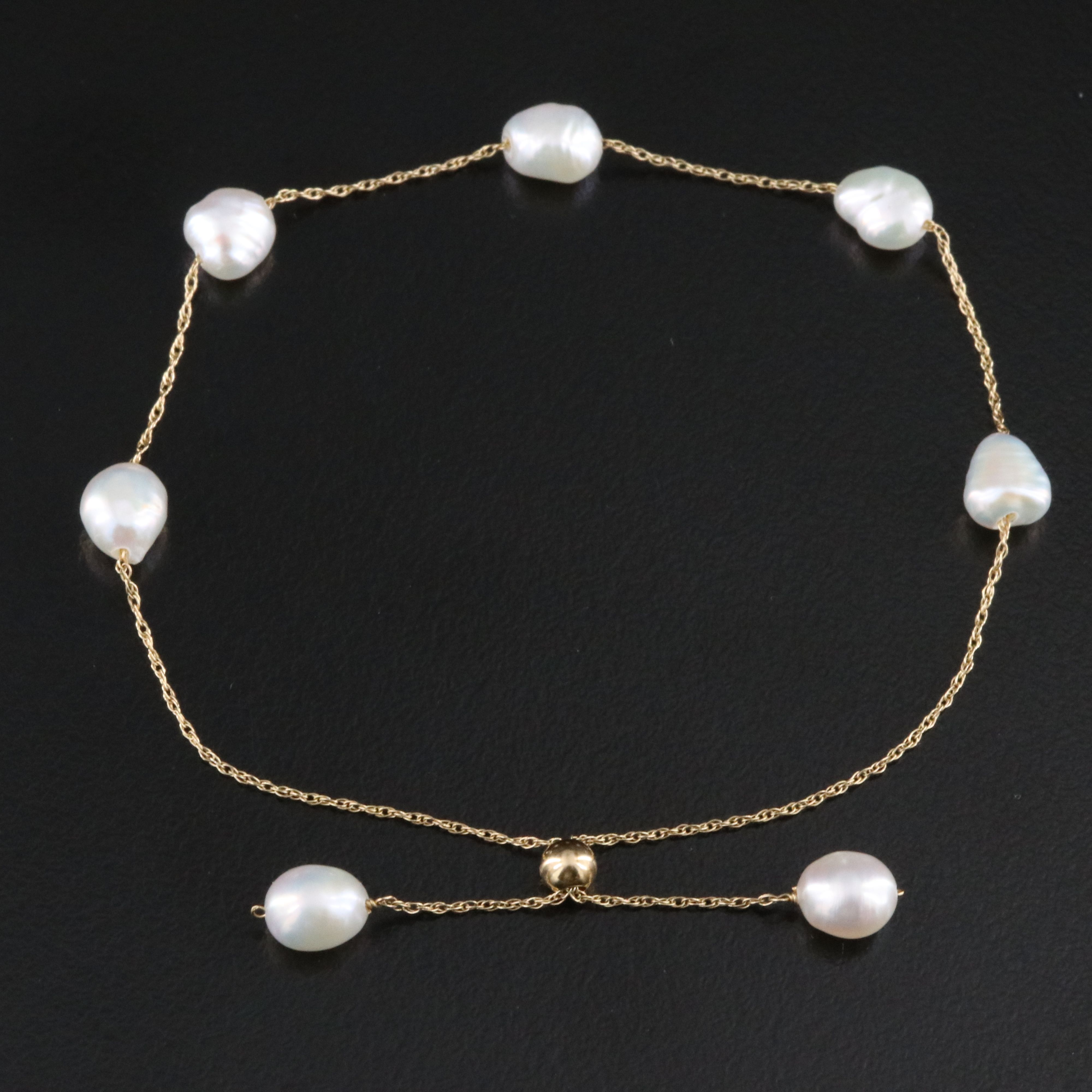 14K Pearl Bracelet