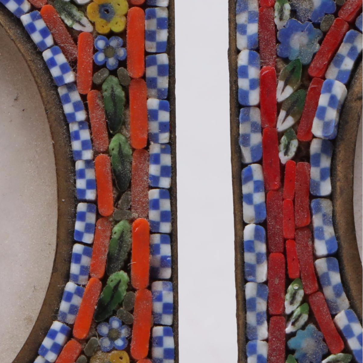 Italian Floral Micromosaic Picture Frame