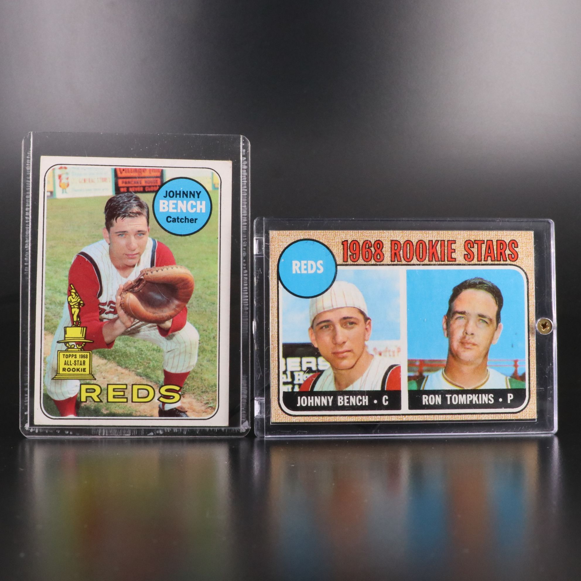 1968 Topps Johnny Bench Cincinnati Reds Baseball Rookie Card with More