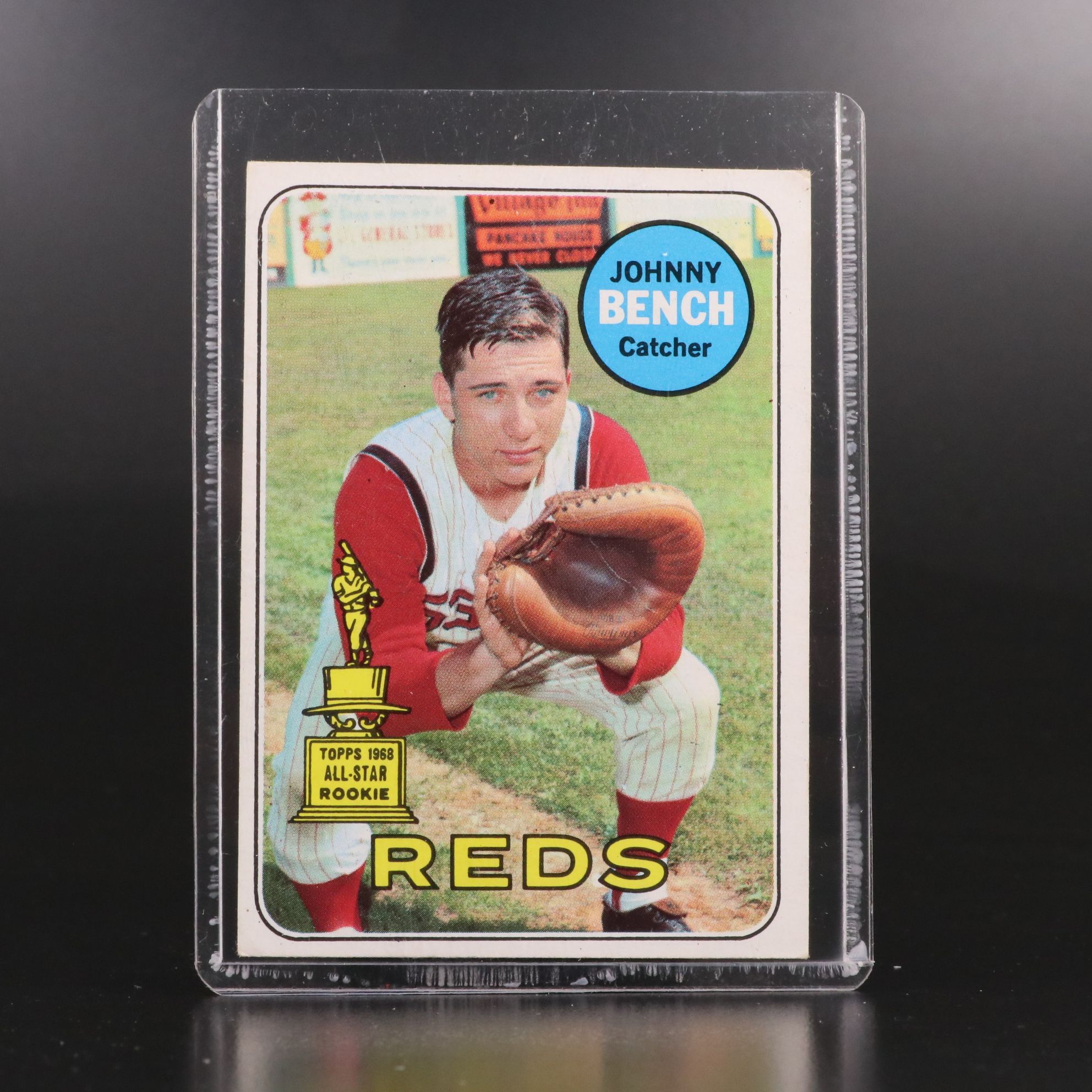 1968 Topps Johnny Bench Cincinnati Reds Baseball Rookie Card with More