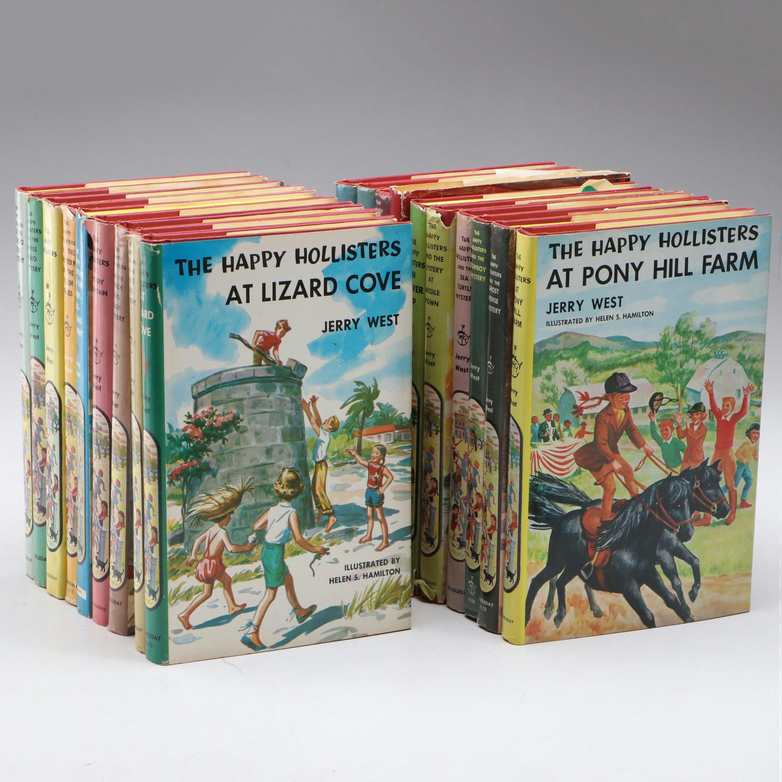 Illustrated "The Happy Hollisters" Partial Series by Jerry West, Mid-20th C.