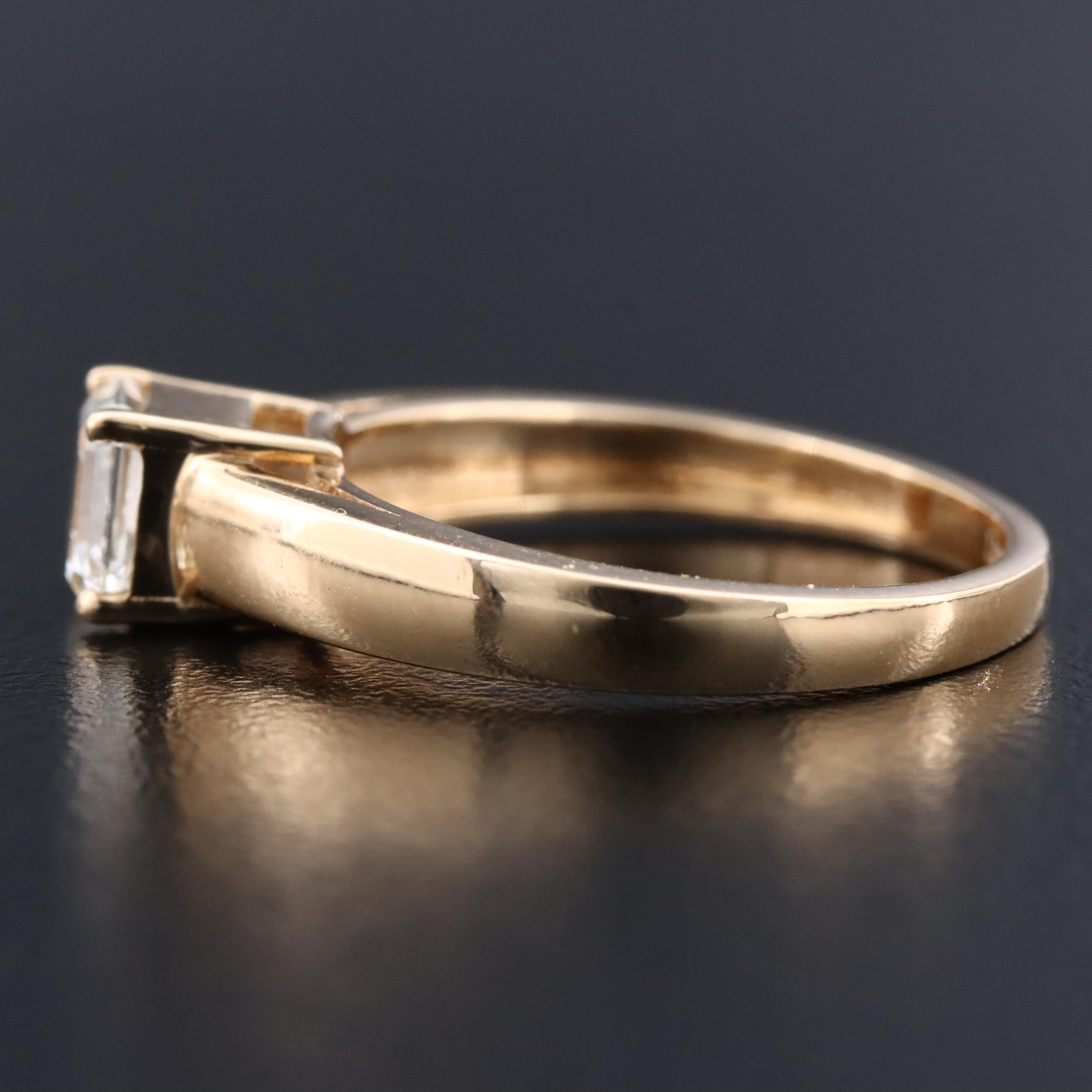 18K 1.00 CT Diamond Solitaire Ring with GIA Report