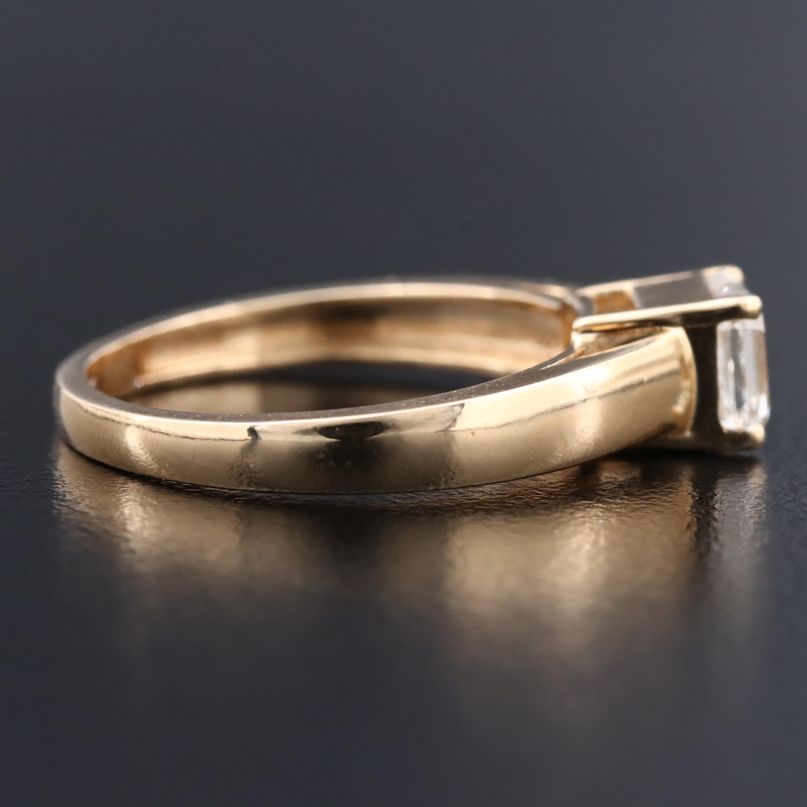 18K 1.00 CT Diamond Solitaire Ring with GIA Report