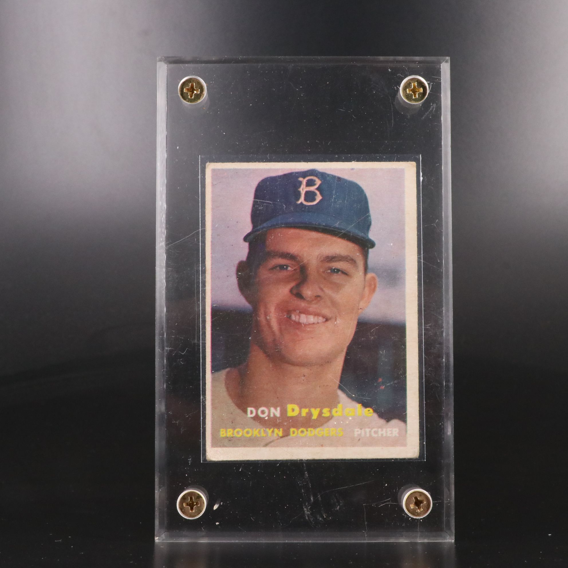 1957 Topps Don Drysdale Brooklyn Dodgers Rookie Baseball Card
