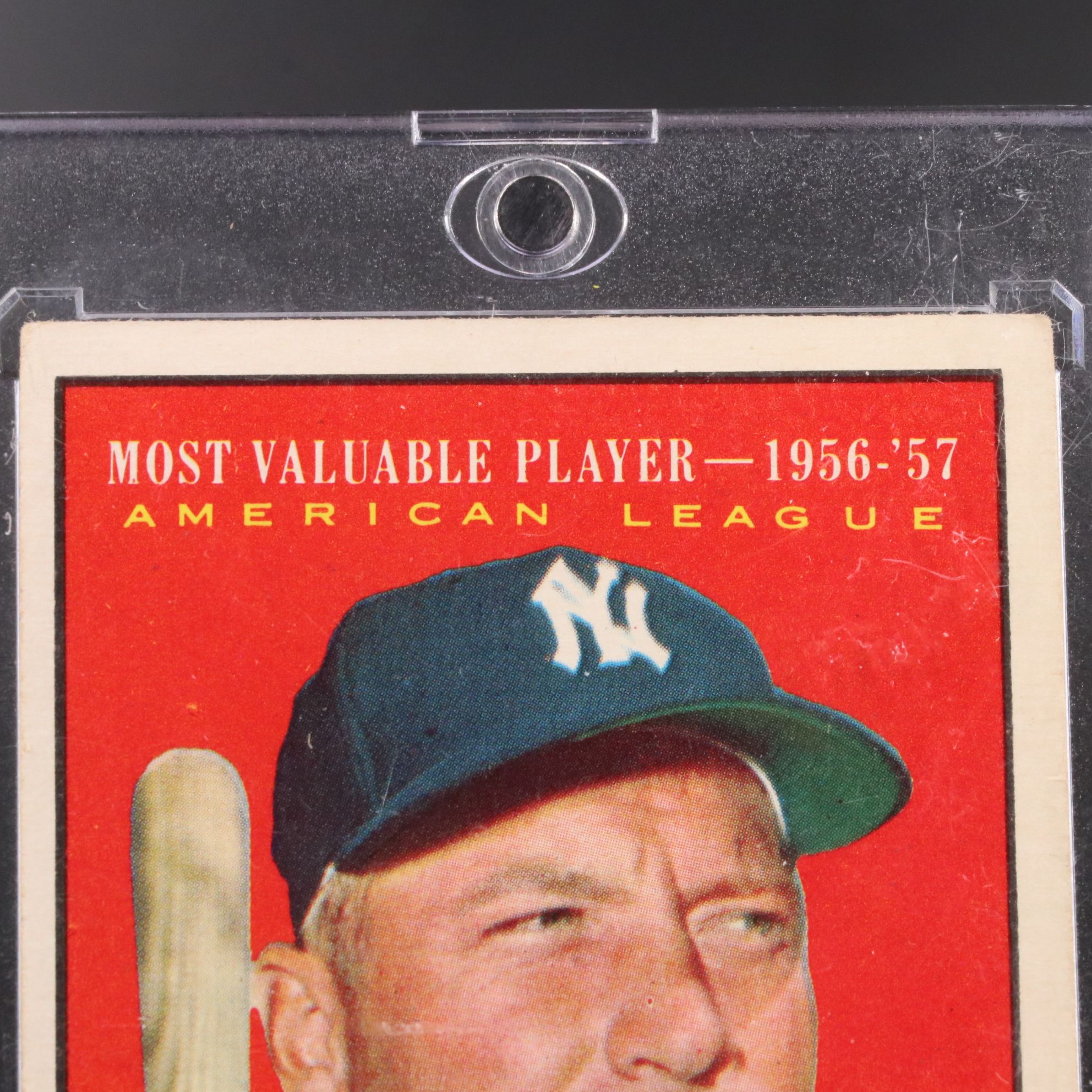 1961 Topps Mickey Mantle New York Yankees MVP Baseball Card