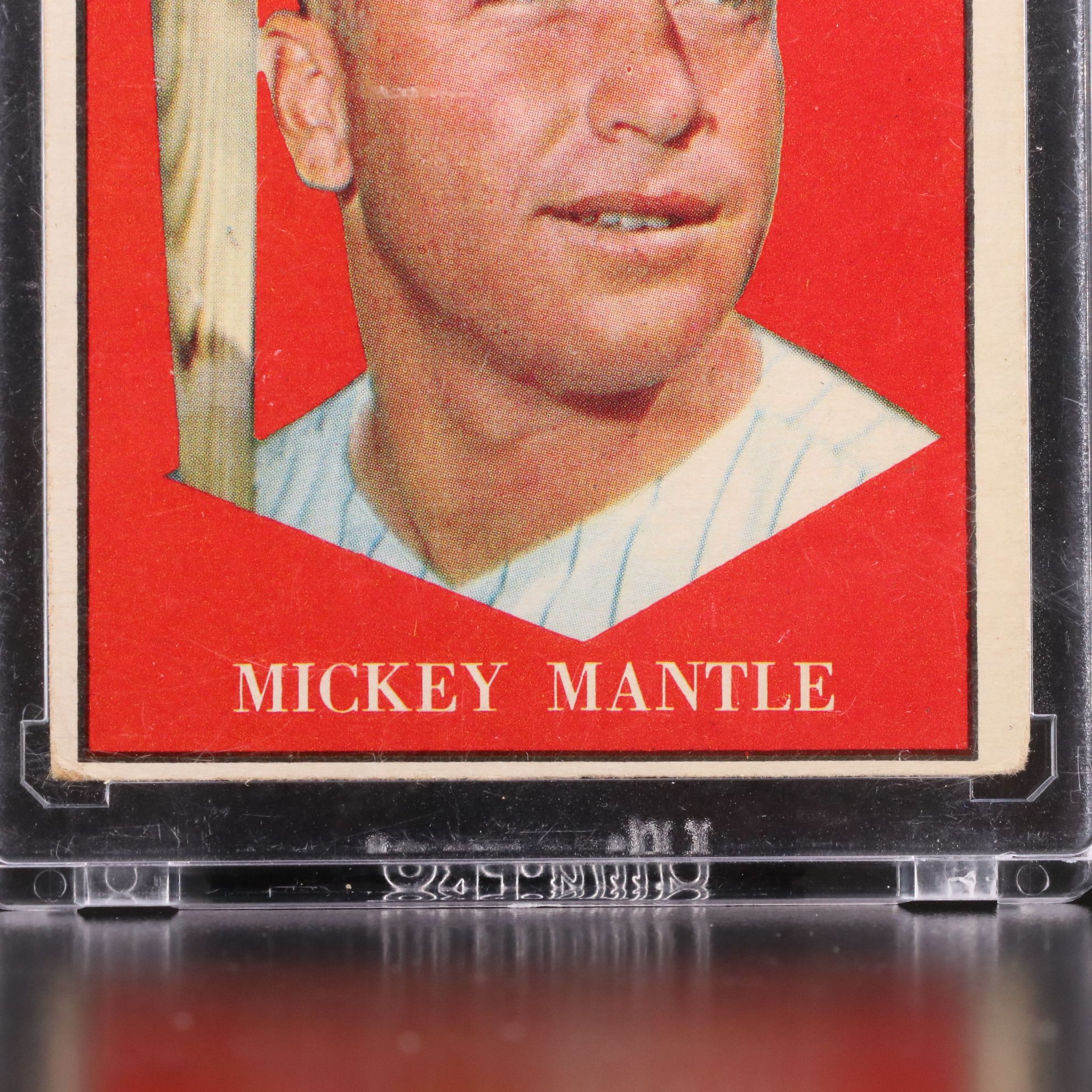 1961 Topps Mickey Mantle New York Yankees MVP Baseball Card