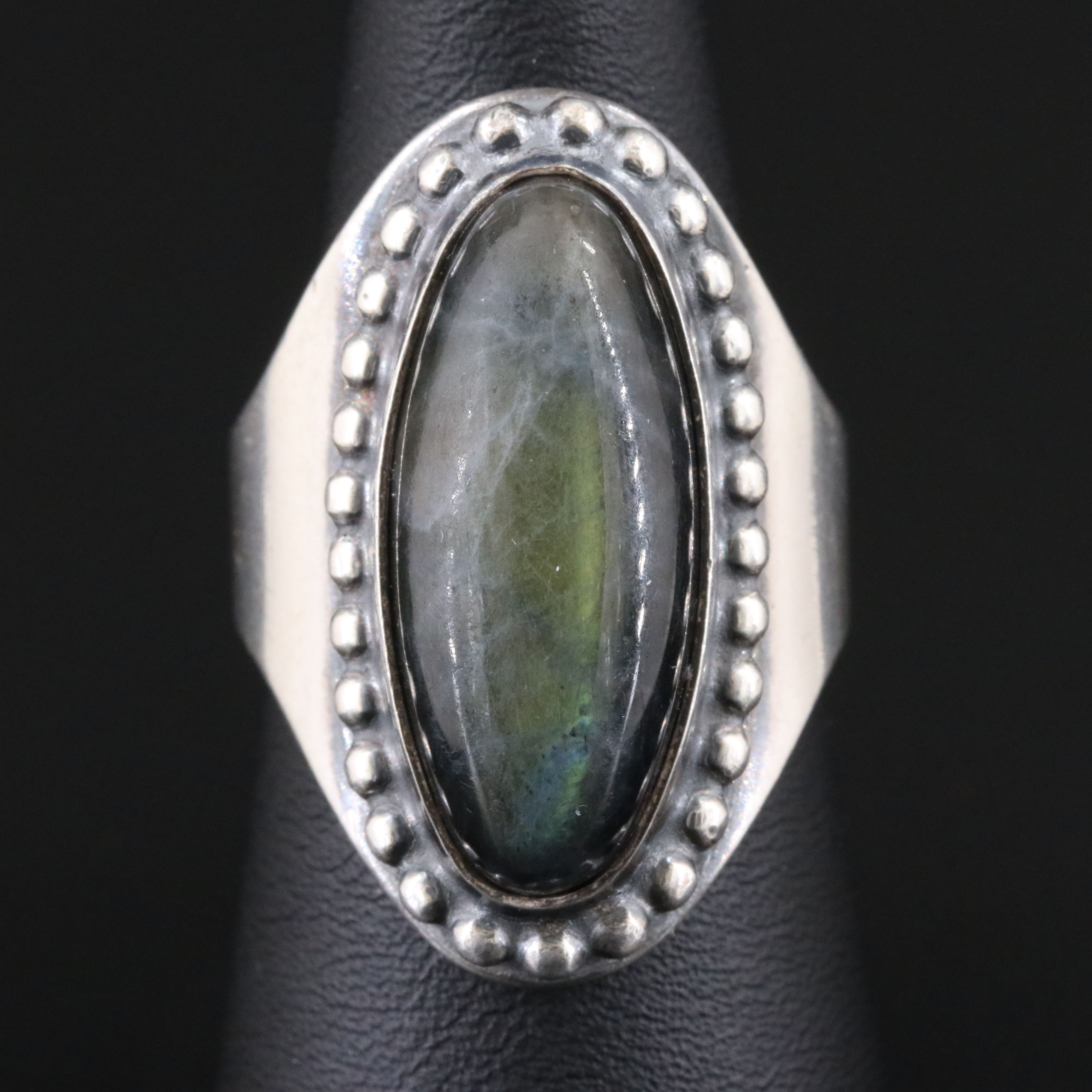 Norwegian David-Andersen Sterling Labradorite Ring