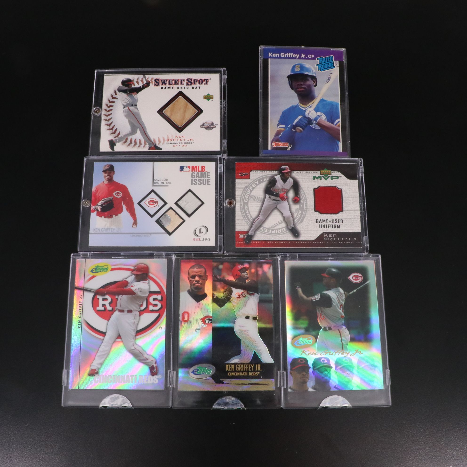 Ken Griffey Jr. Rookie and Relic Baseball Cards with More, 1989-2008