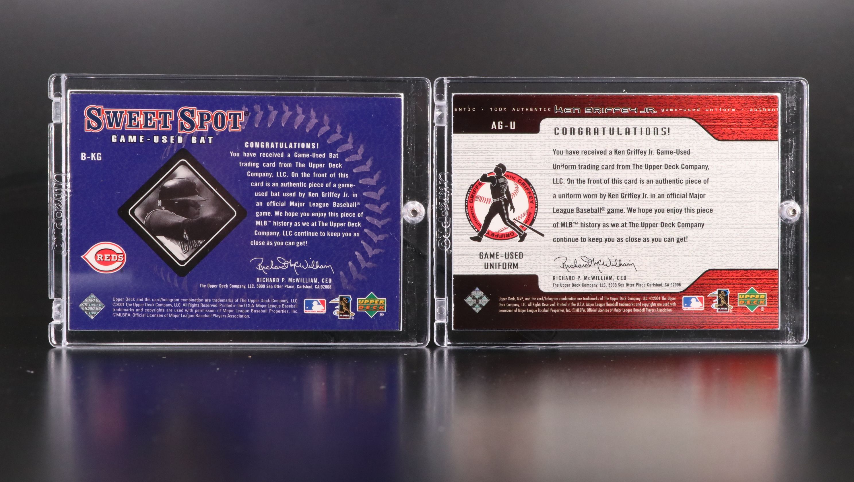 Ken Griffey Jr. Rookie and Relic Baseball Cards with More, 1989-2008