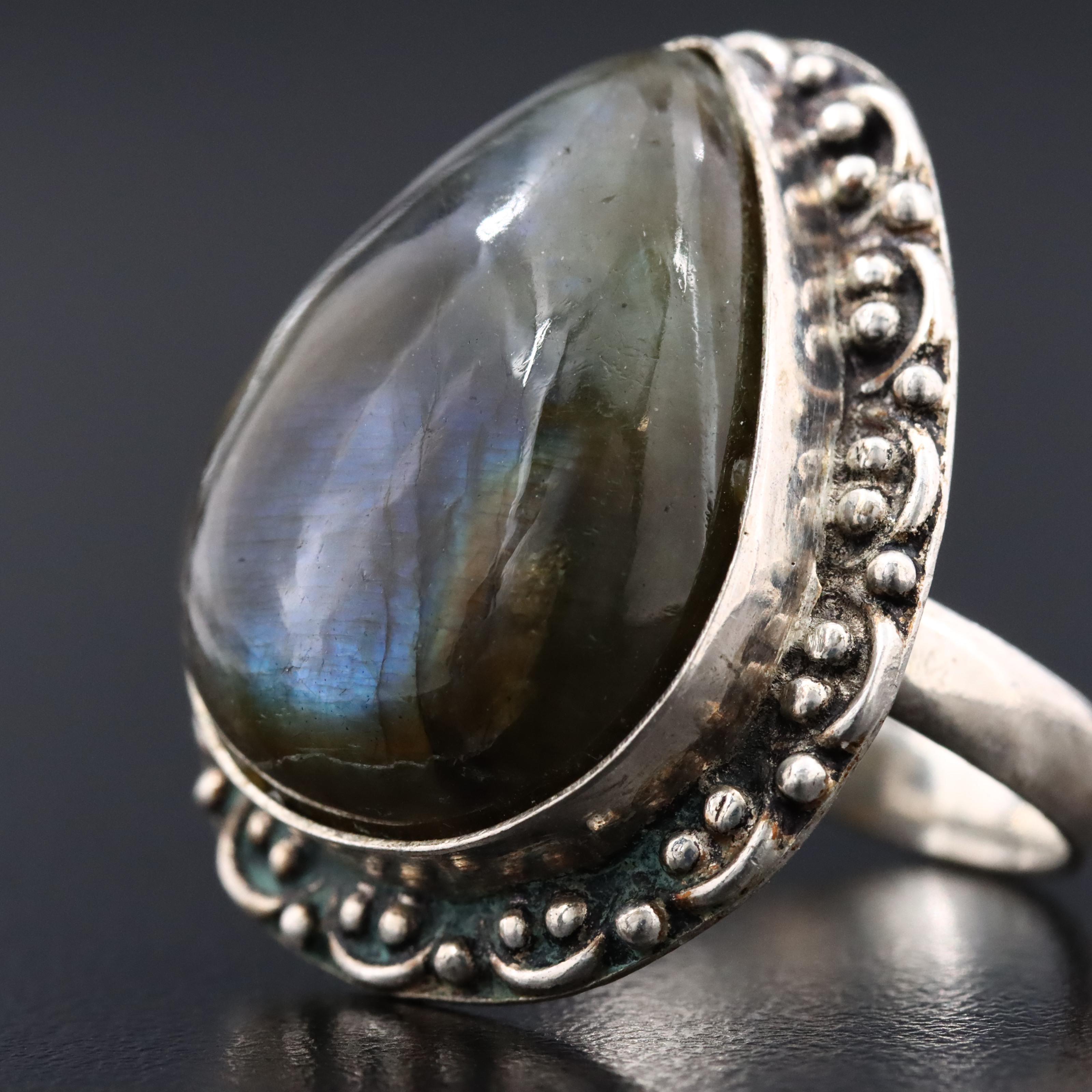 Sterling Labradorite Ring
