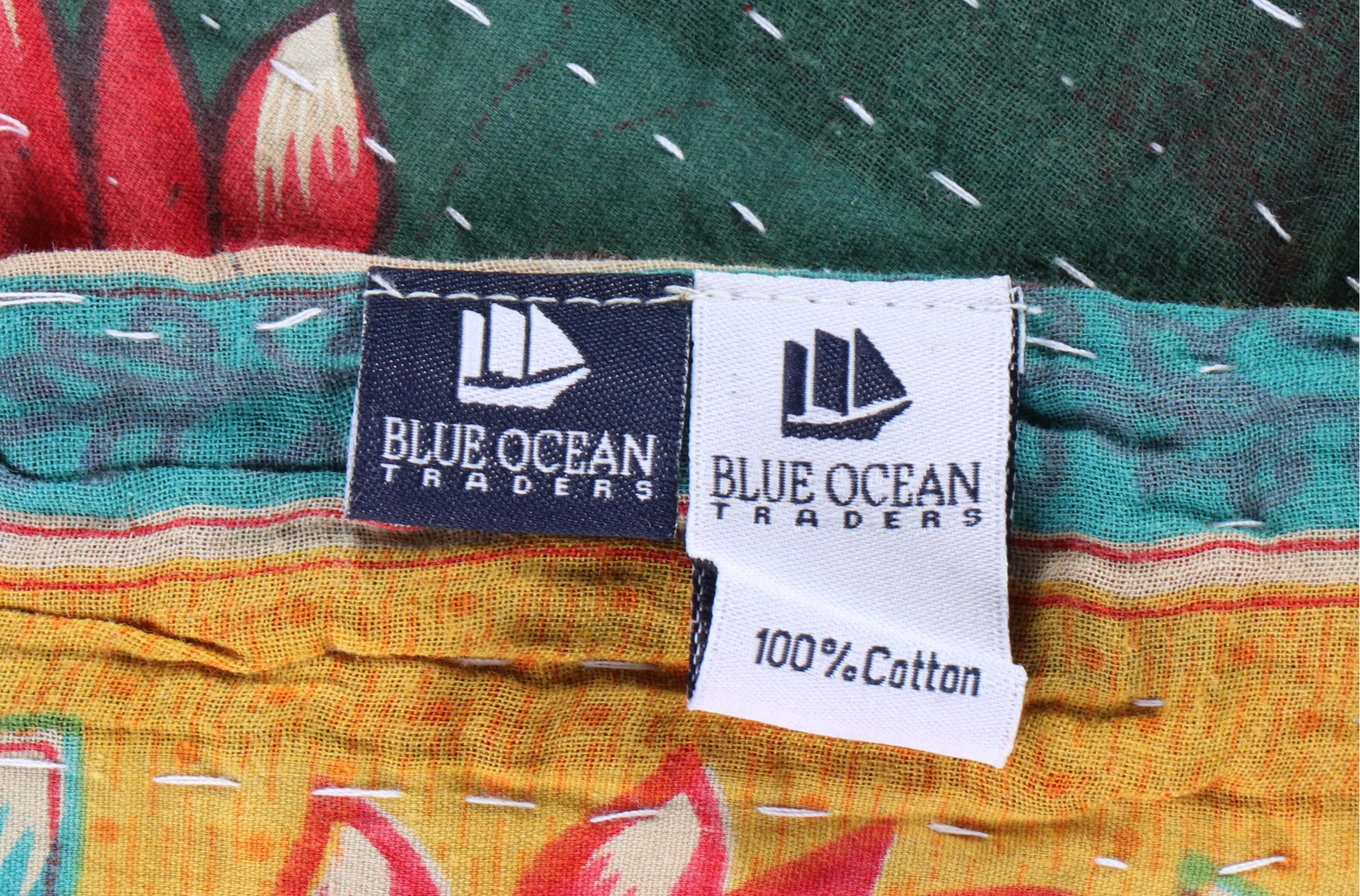 Kantha W Suzani Handcrafted and Embroidered Cotton Quilts