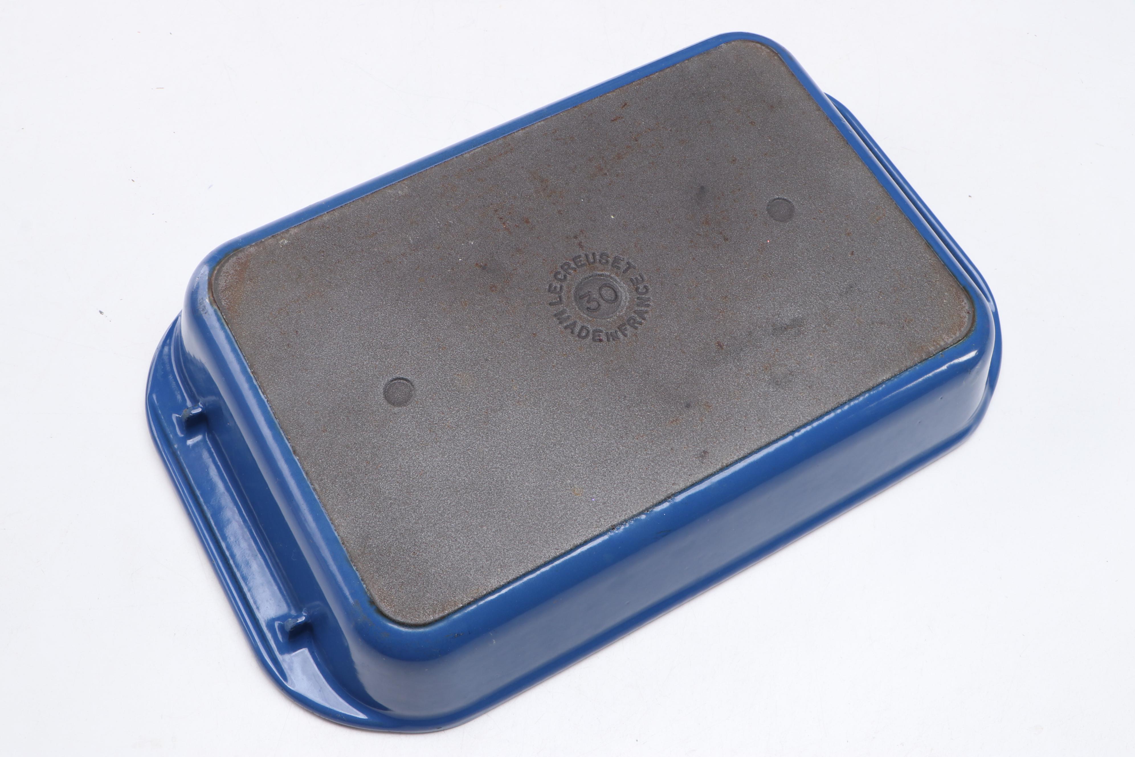 Le Creuset Blue Enamel Cast Iron Pots and Pans with Dutch Oven and Casserole