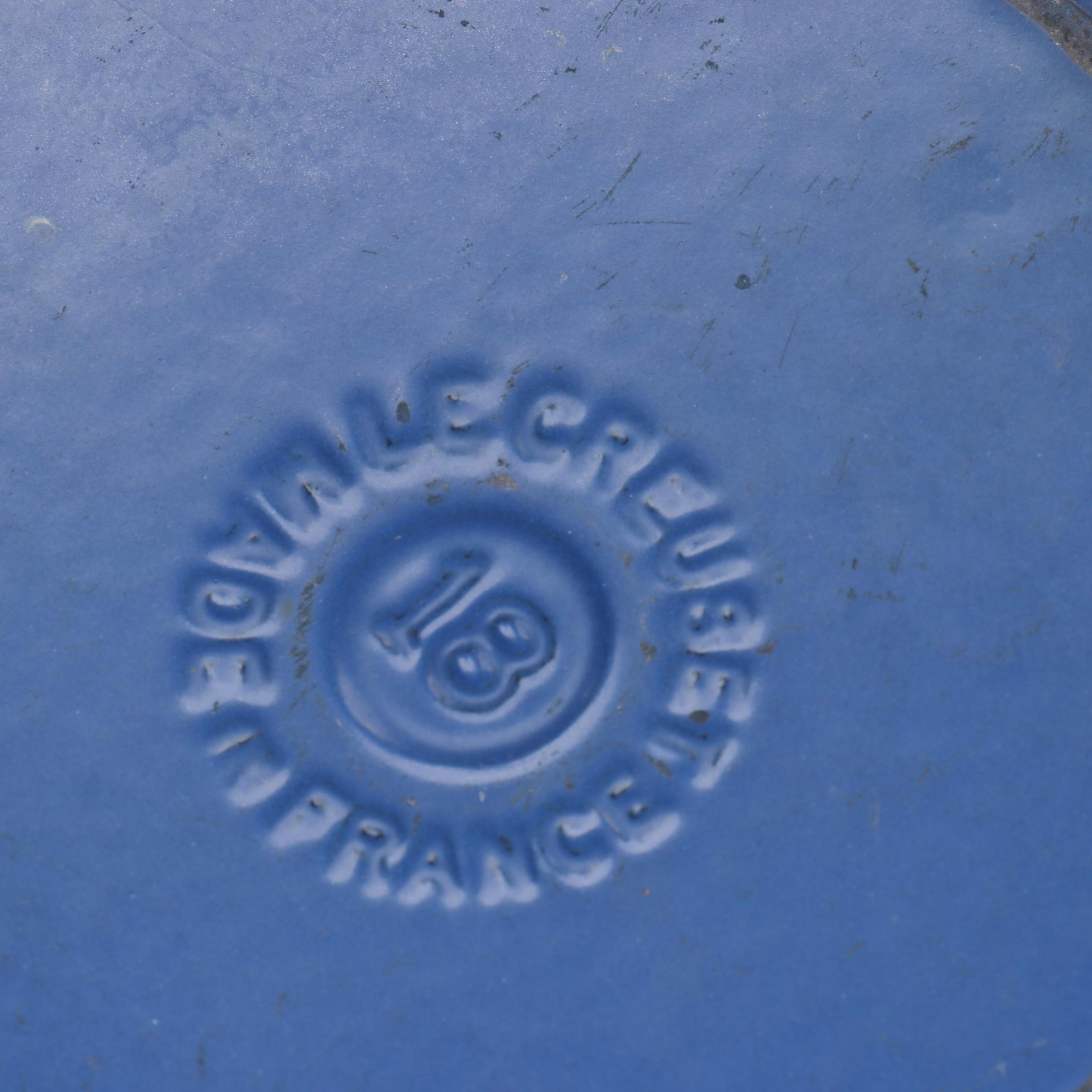 Le Creuset Blue Enamel Cast Iron Pots and Pans with Dutch Oven and Casserole