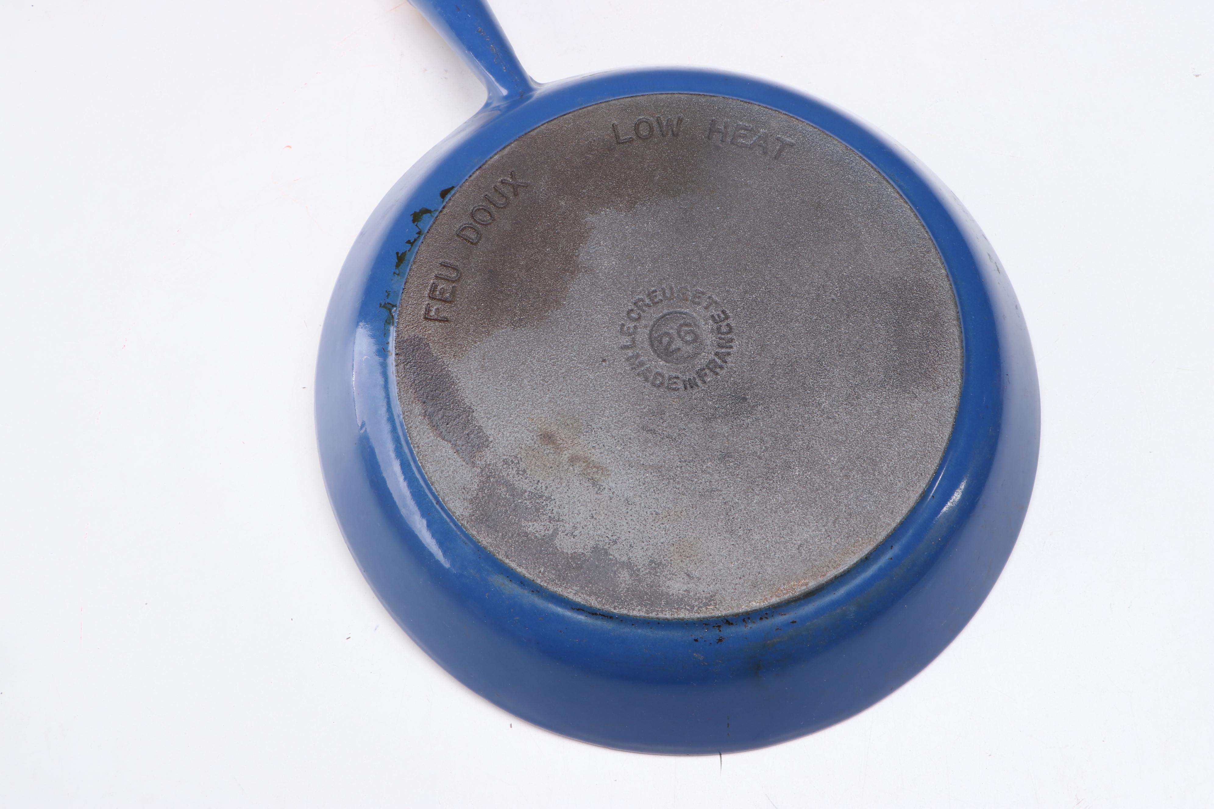 Le Creuset Blue Enamel Cast Iron Pots and Pans with Dutch Oven and Casserole